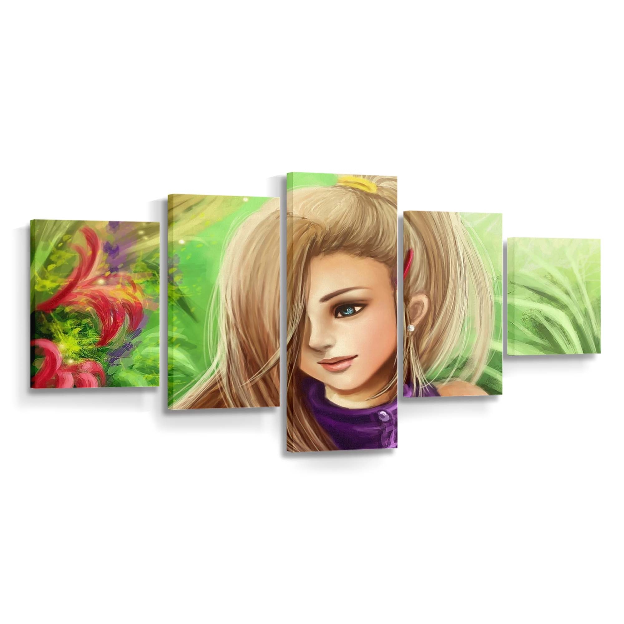 Long Hair Anime Girls Manga Naruto Shippuuden Hair - Anime Wandbild - Leinwandbild long hairanimeanime girlsmanganaruto shippuudenhair