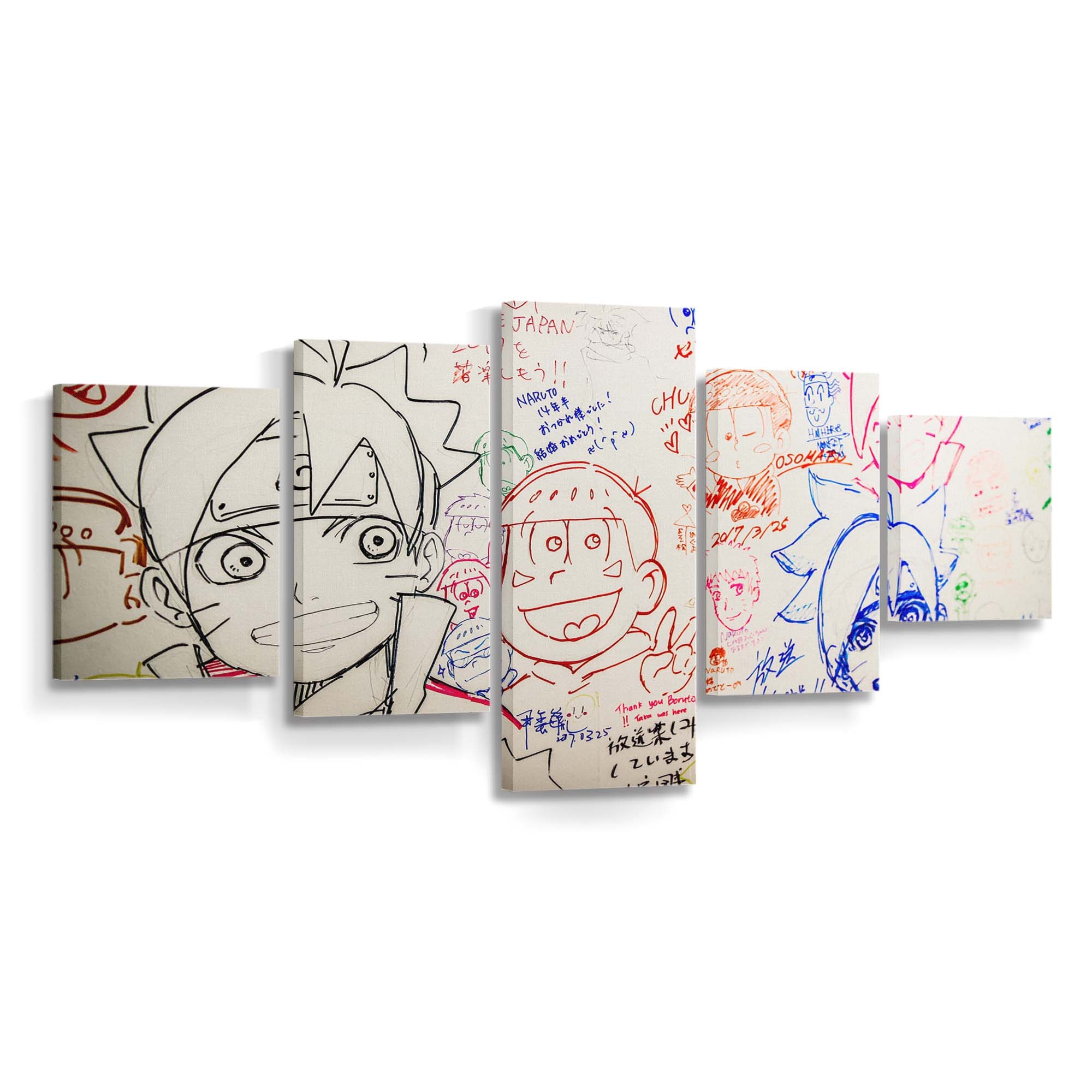 Naruto Anime Japan Manga Manga Sketch Tokyo - Anime Wandbild - Leinwandbild naruto animejapanmangamanga sketchtokyo