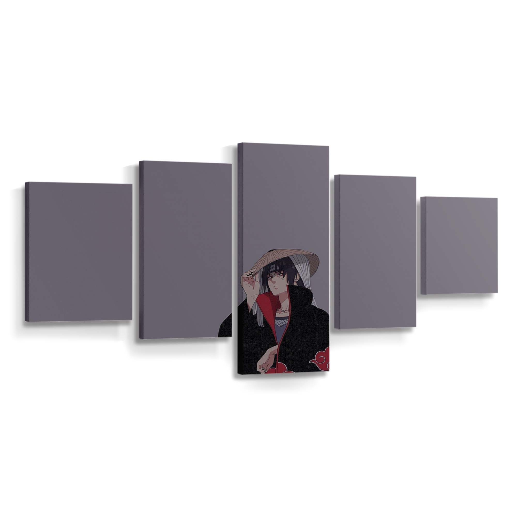 Naruto Anime Shippuuden Uchiha Itachi Akatsuki Light Blue Calm - Anime Wandbild - Leinwandbild naruto animenaruto shippuudenuchiha itachiakatsukilight bluecalm