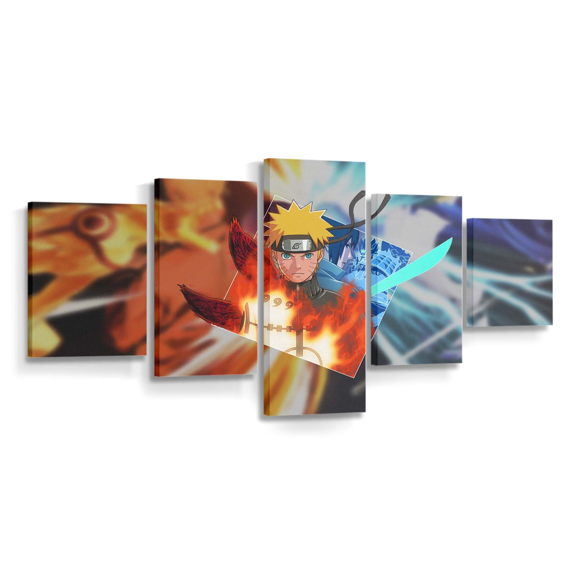 Naruto Anime Shippuuden Uchiha Sasuke Kurama Kyuubi Susanoo Character - Anime Wandbild - Leinwandbild naruto animenaruto shippuudenuchiha sasukekuramakyuubisusanoo character