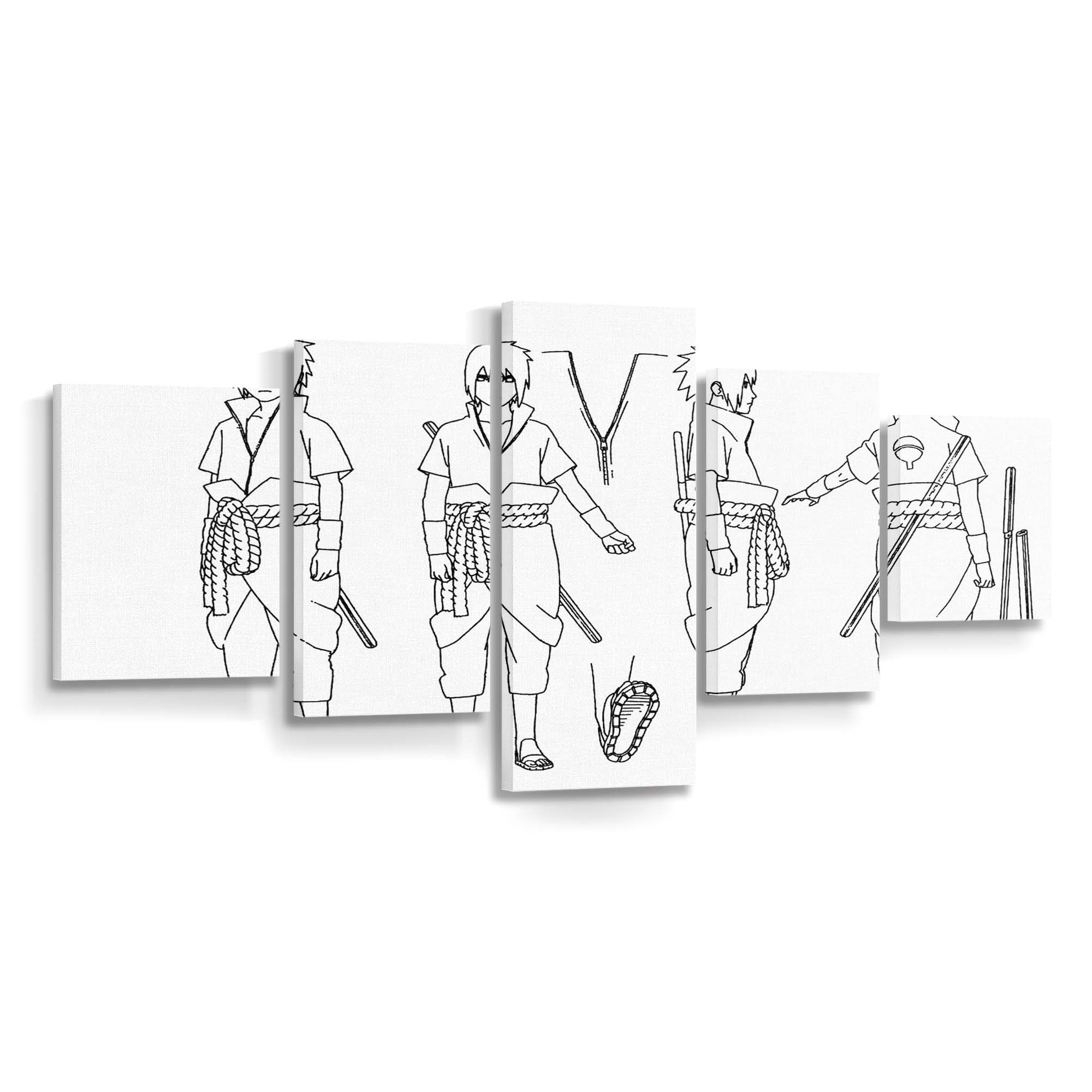 Naruto Anime Kollektion – Kunst In Bewegung - Anime Wandbild - Leinwandbild naruto animeoutline 0005