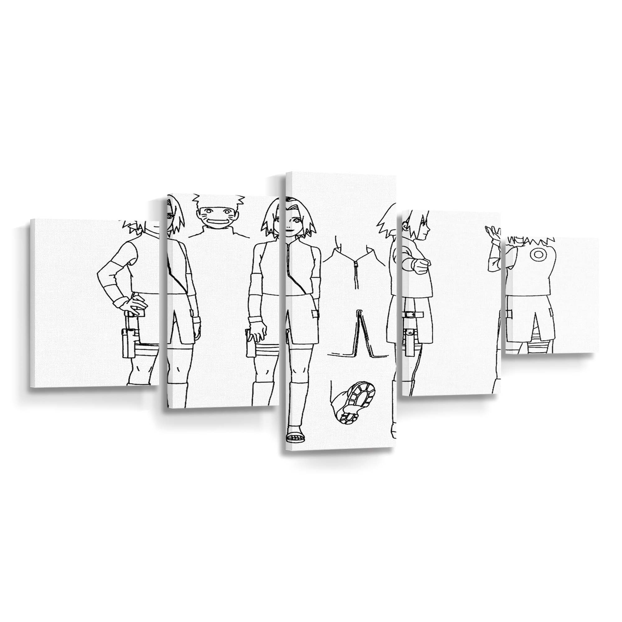 Naruto Anime Meisterwerk – Für Wahre Fans - Anime Wandbild - Leinwandbild naruto animeoutline 0008