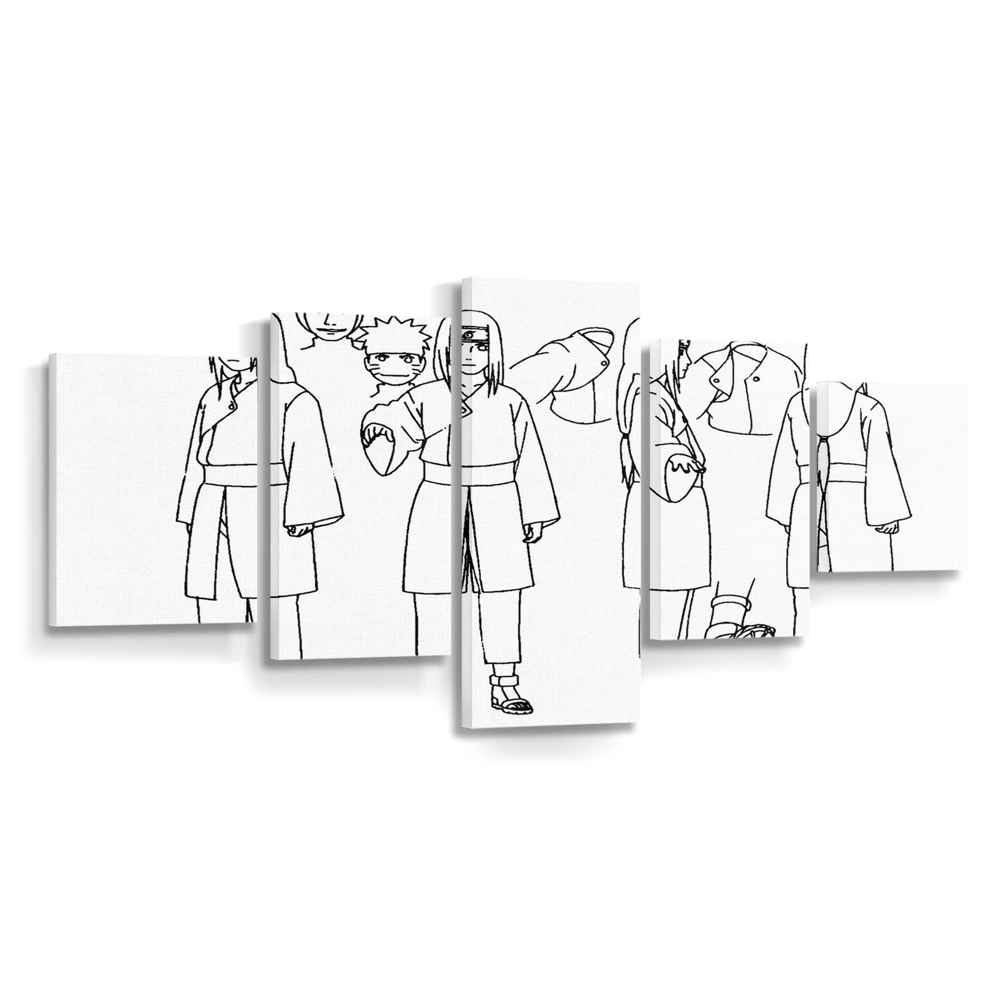 Naruto Anime Leinwand – Feuer Und Schatten - Anime Wandbild - Leinwandbild naruto animeoutline 0013