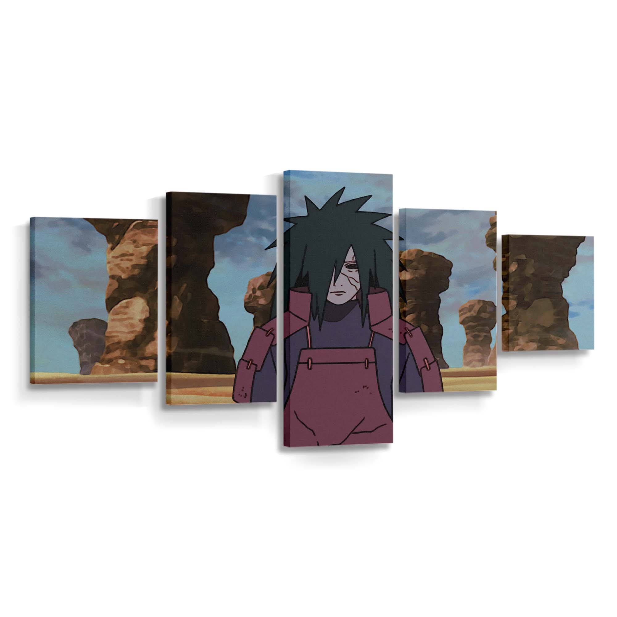 Naruto Anime Uchiha Madara - Anime Wandbild - Leinwandbild naruto animeuchiha madara