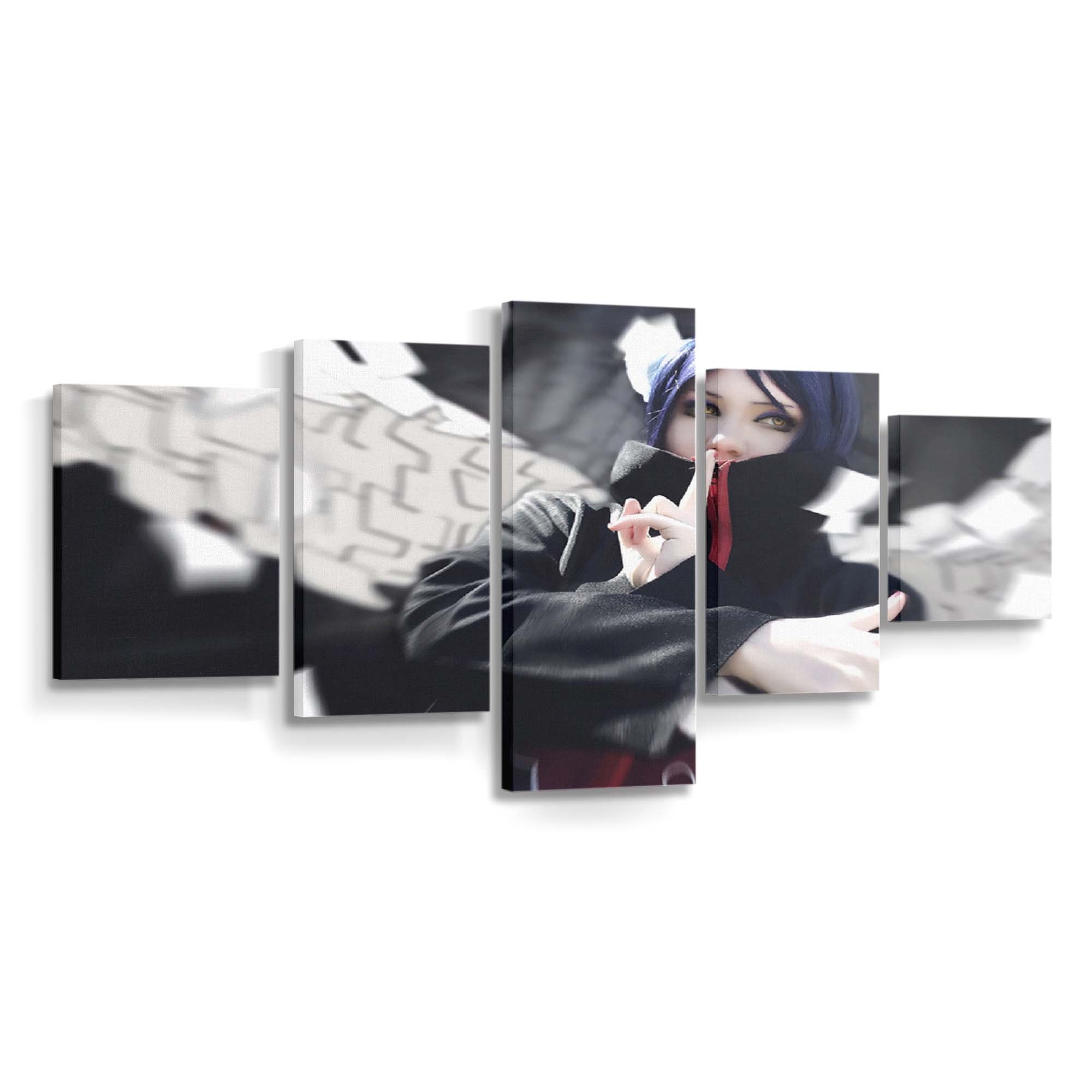 Naruto Shippuuden Ninjas Cosplay Konan Paper - Anime Wandbild - Leinwandbild naruto shippuudenninjascosplaykonanpaperphotography