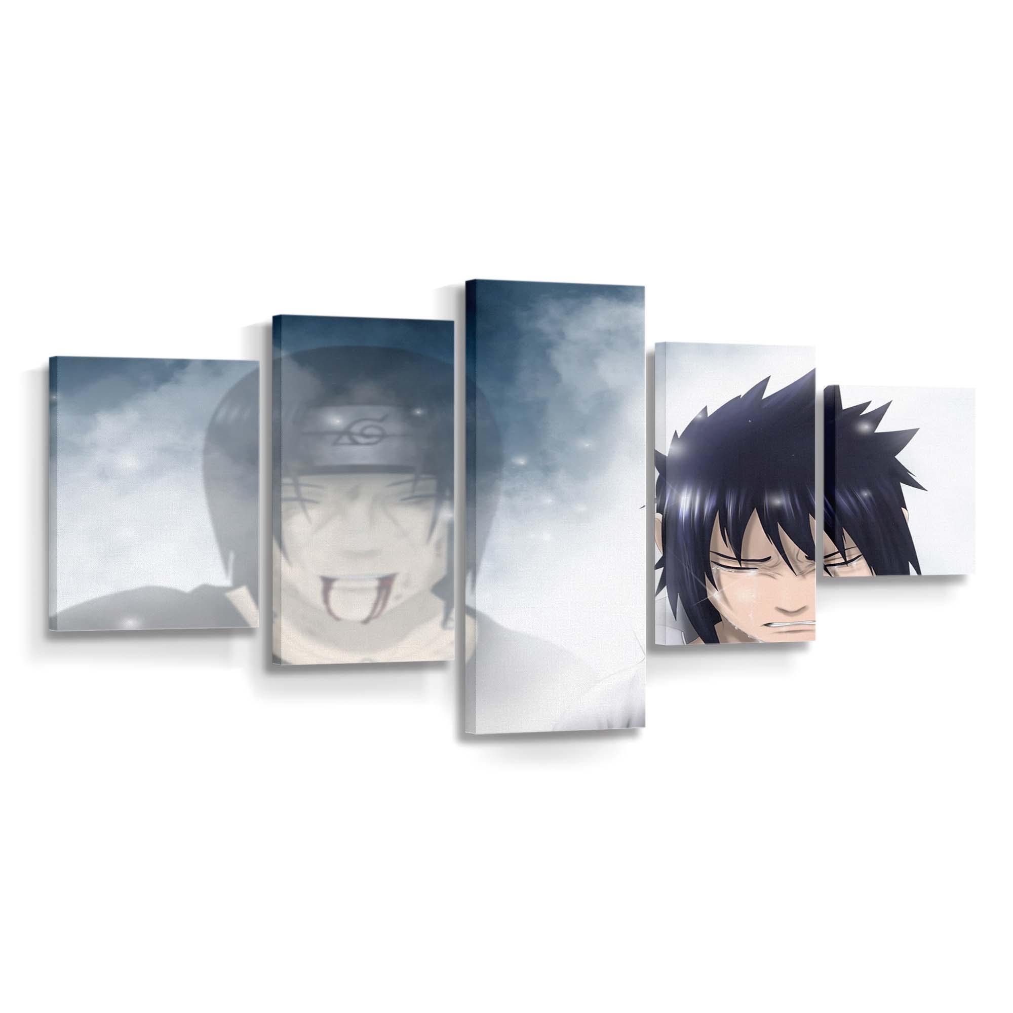 Naruto Shippuuden Uchiha Itachi Uchiha Sasuke - Anime Wandbild - Leinwandbild naruto shippuudenuchiha itachiuchiha sasuke