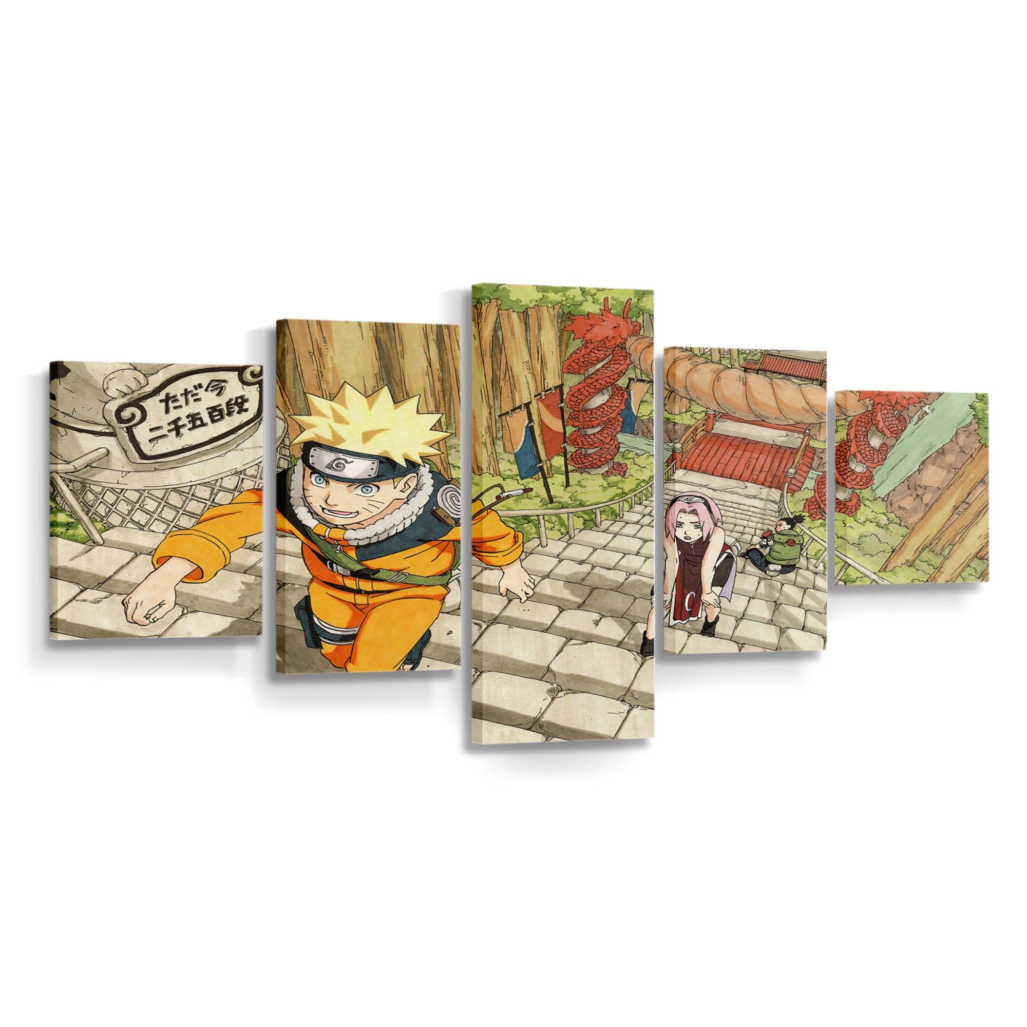 Naruto Shippuuden Uzumaki Naruto Artwork Masashi Kishimoto Haruno Sakura Nara Shikamaru - Anime Wandbild - Leinwandbild naruto shippuudenuzumaki narutoartworkmasashi kishimotoharuno sakuranara shikamaru