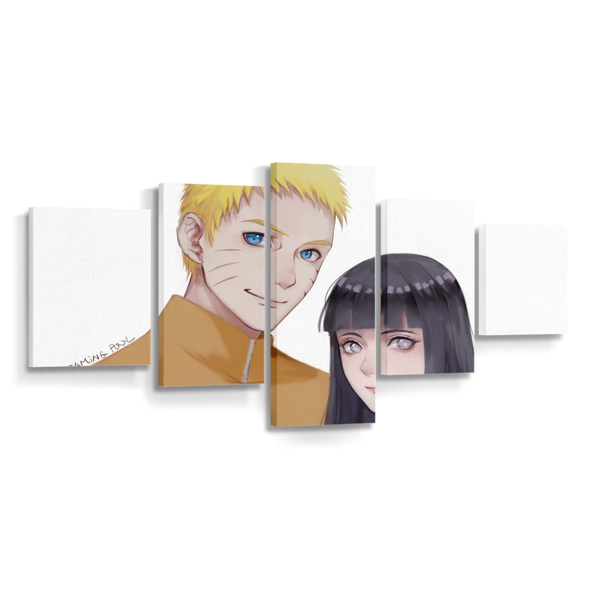 Naruto Shippuuden – Naruto & Hinata: Der Bund Der Herzen - Anime Wandbild - Leinwandbild naruto shippuudenuzumaki narutohinata hy ga naruto shippuden 0001