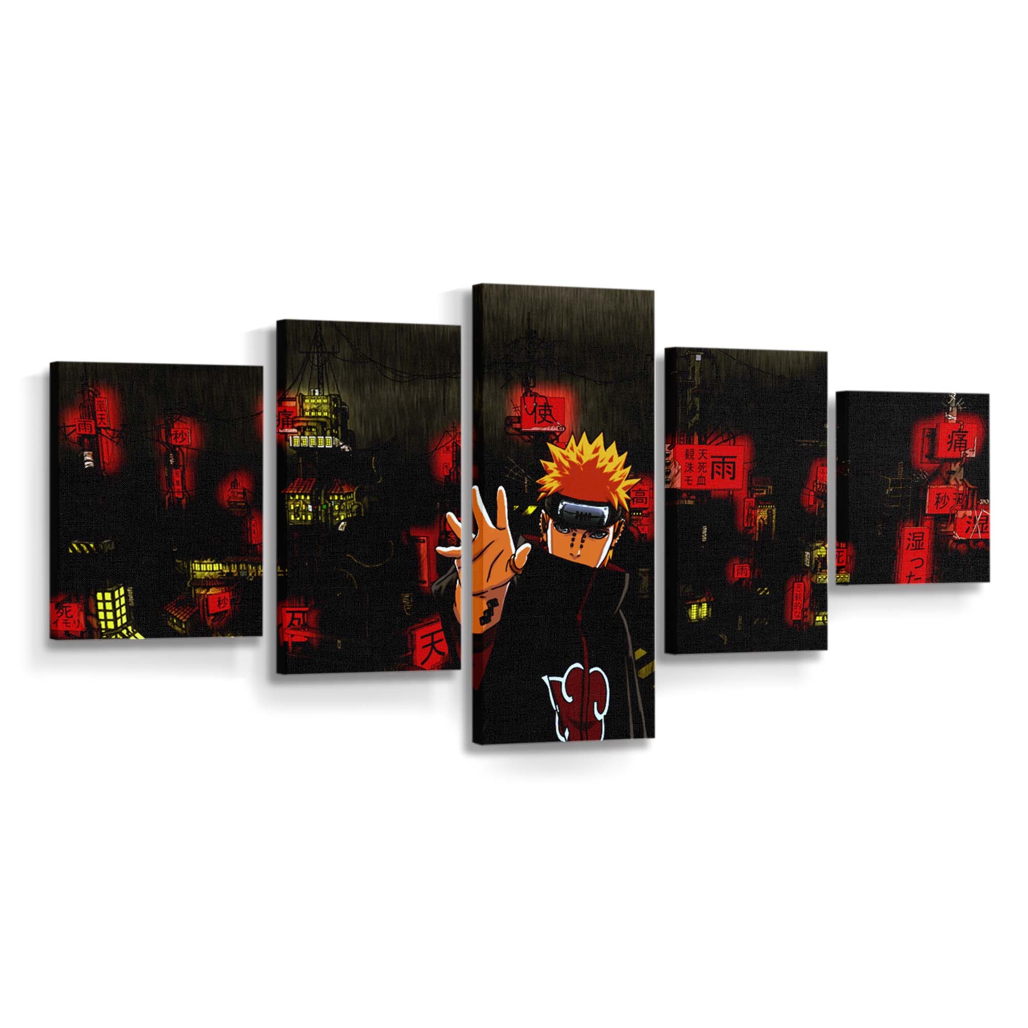 Pein Naruto Shippuuden Village - Anime Wandbild - Leinwandbild peinnaruto shippuudenvillage 0001