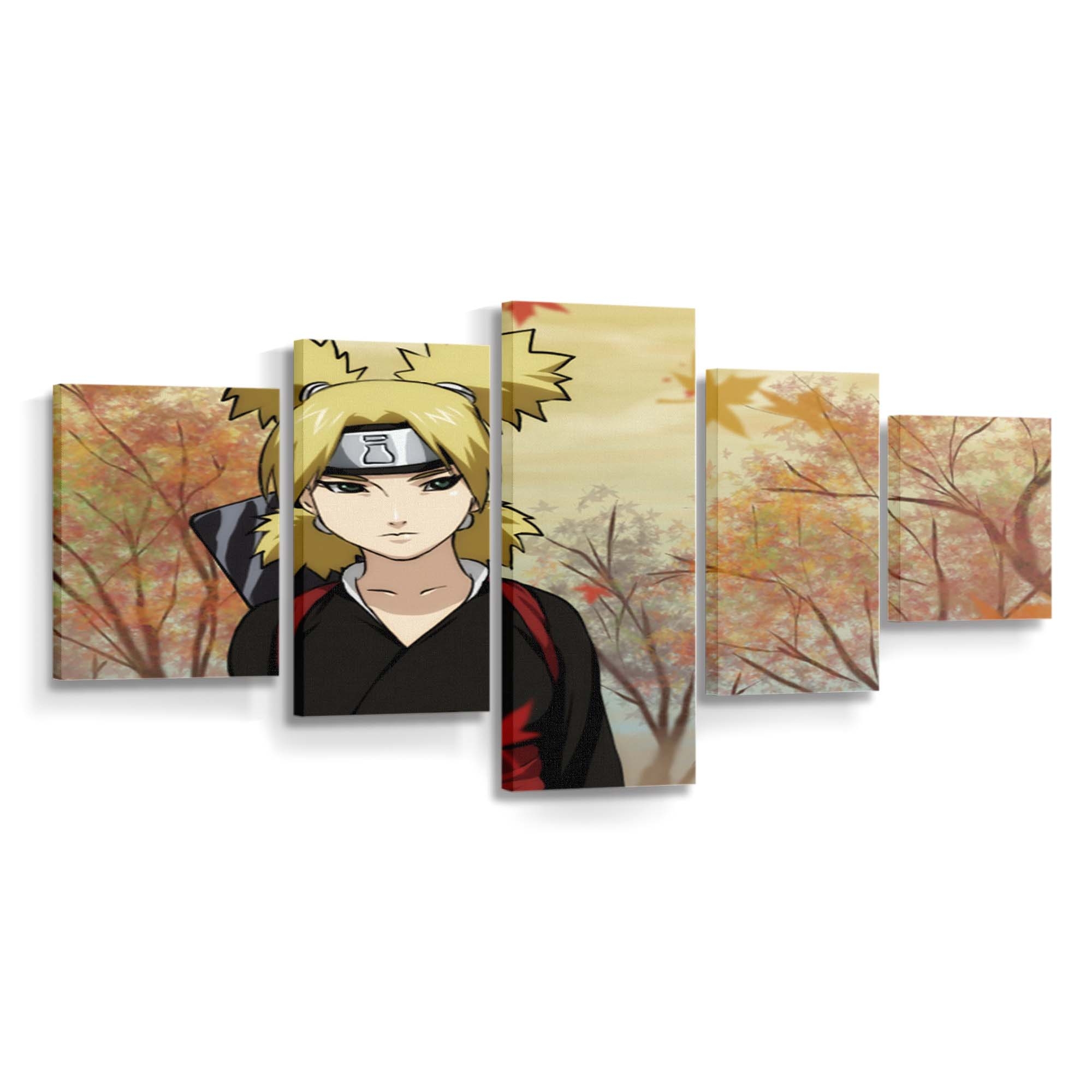Temari Naruto Girl Ninja Autumn Warrior - Anime Wandbild - Leinwandbild temarinarutogirlninjaautumnwarrior
