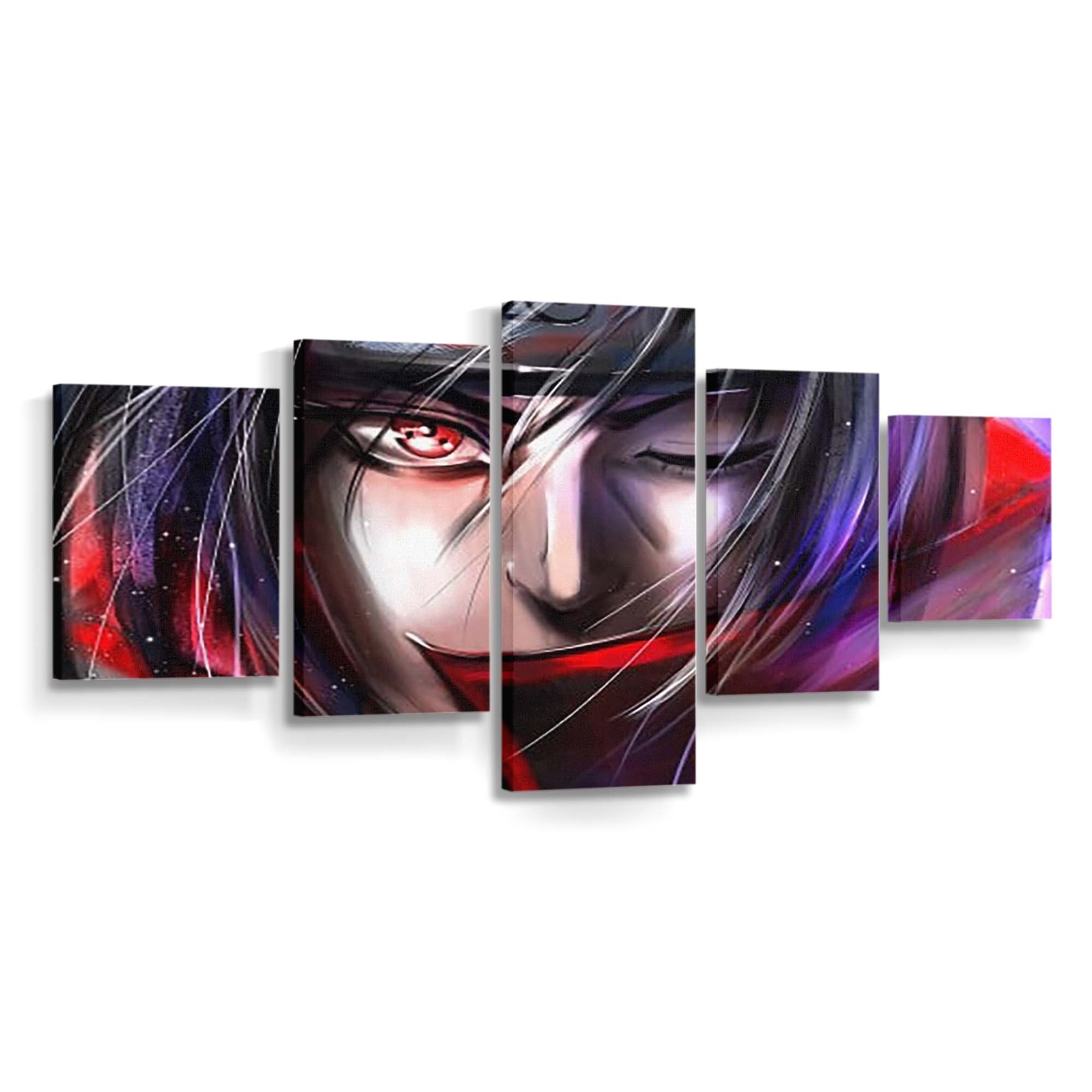 Akatsuki Itachi Uchiha In Color Anime - Anime Wandbild - Leinwandbild th akatsuki naruto itachi uchiha in color background hd anime