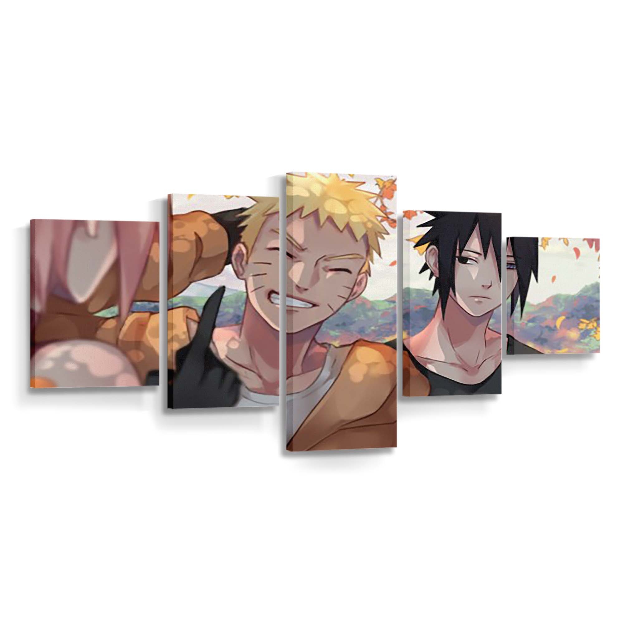 Boy Girl Naruto Uzumaki Sakura Haruno Sasuke Uchiha Naruto - Anime Wandbild - Leinwandbild th boy girl naruto uzumaki sakura haruno sasuke uchiha hd naruto