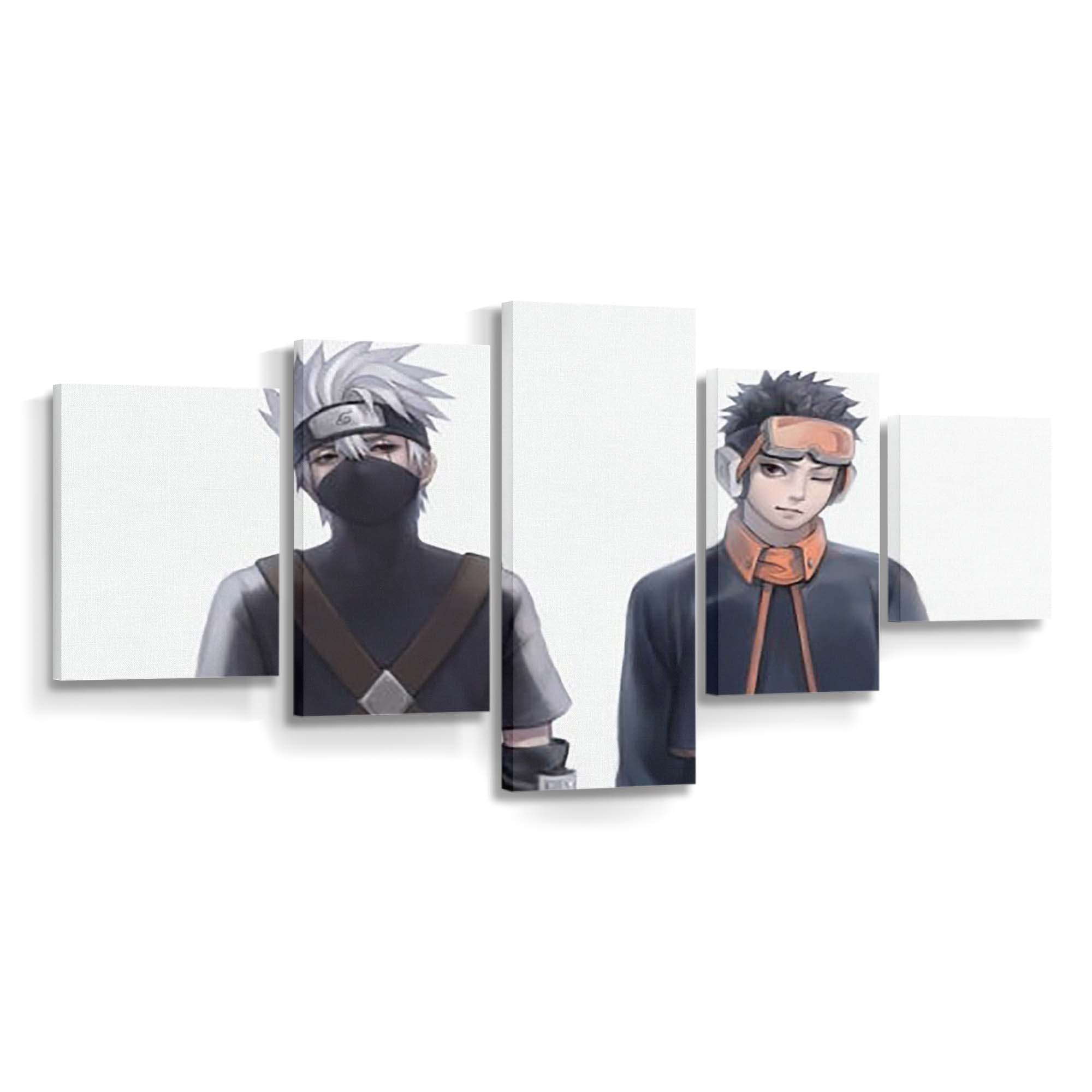 Kakashi Hatake Obito Uchiha Anime Naruto Obito - Anime Wandbild - Leinwandbild th kakashi hatake obito uchiha anime naruto 4k hd obito