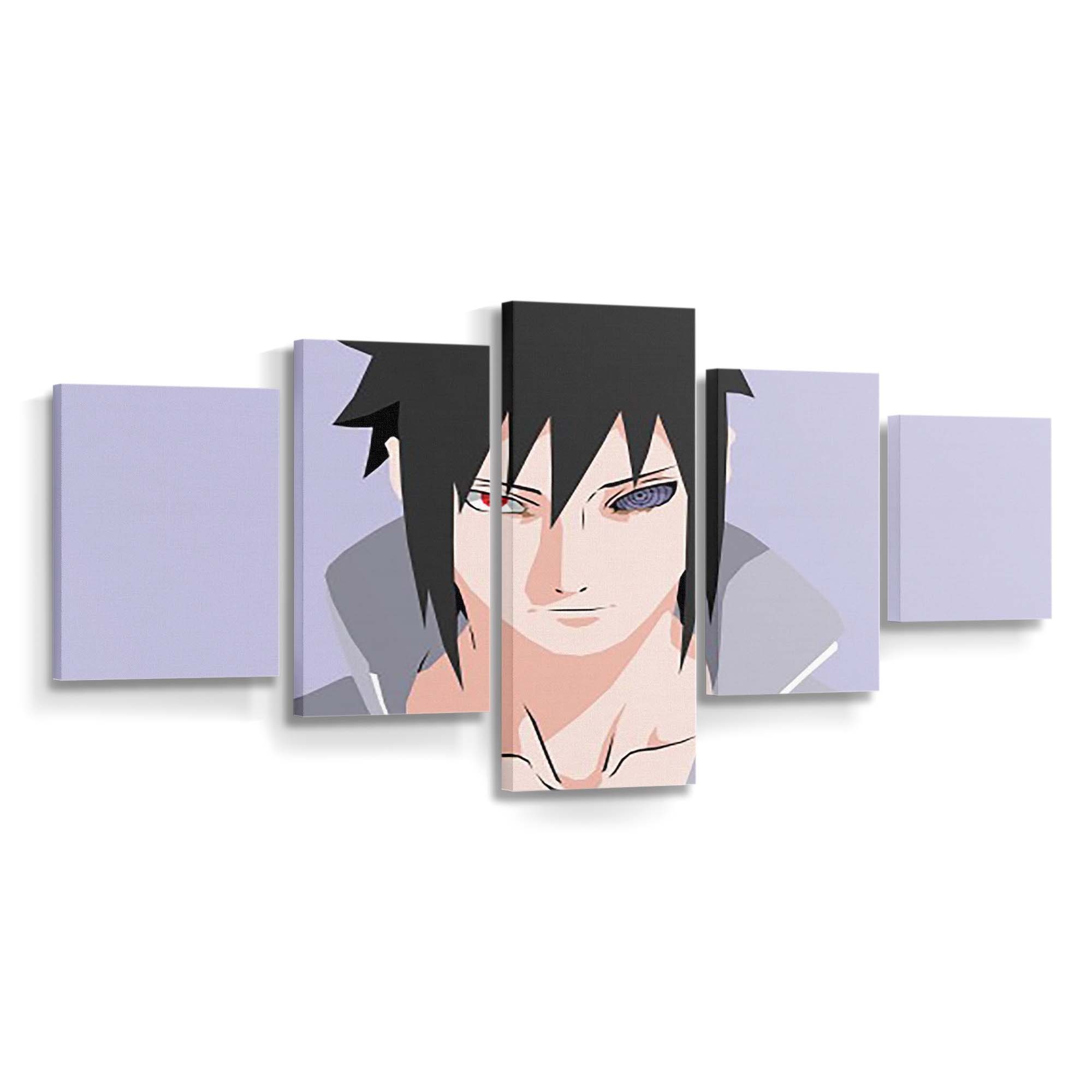 Red Blue Eyes Sasuke Uchiha Naruto - Anime Wandbild - Leinwandbild th red blue eyes sasuke uchiha 4k hd naruto