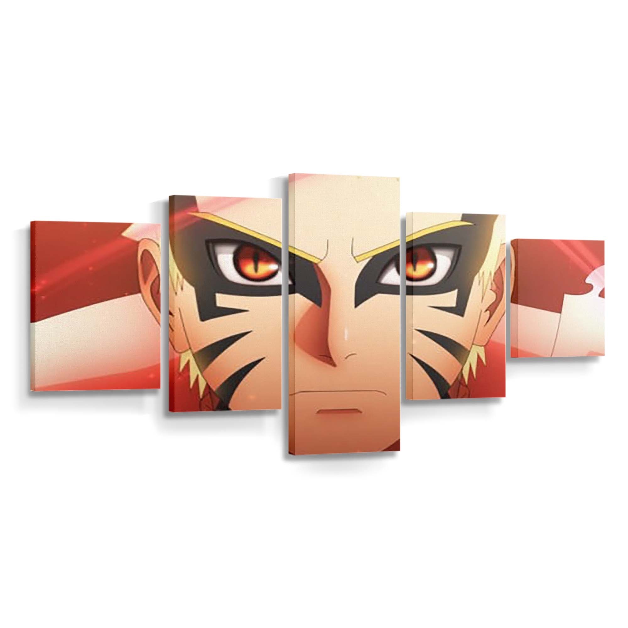 Red Eyes Baryon Mode Naruto Uzumaki Naruto - Anime Wandbild - Leinwandbild th red eyes baryon mode naruto uzumaki hd naruto