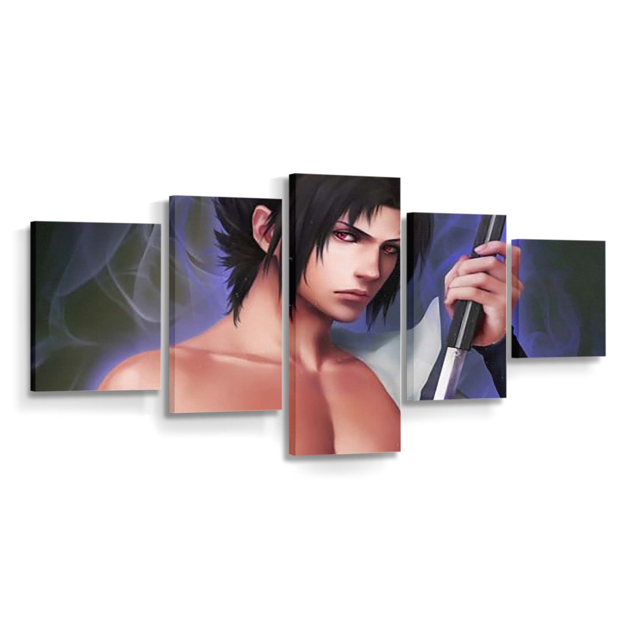 Red Eyes Sasuke Uchiha Anime Boy Naruto - Anime Wandbild - Leinwandbild th red eyes sasuke uchiha anime boy hd naruto