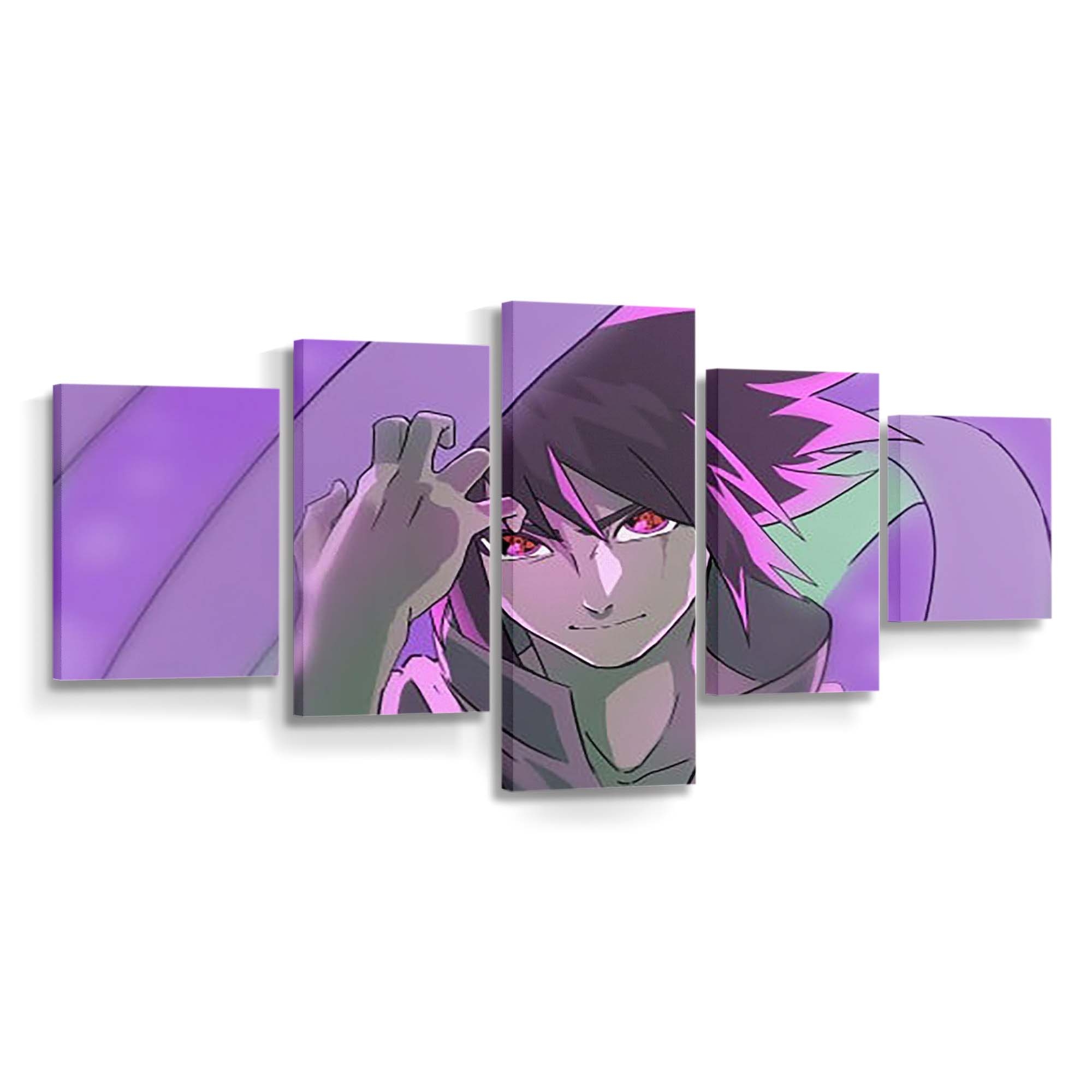 Red Purple Eyes Sasuke Uchiha Naruto.Jpeg - Anime Wandbild - Leinwandbild th red purple eyes sasuke uchiha 4k hd narutojpeg