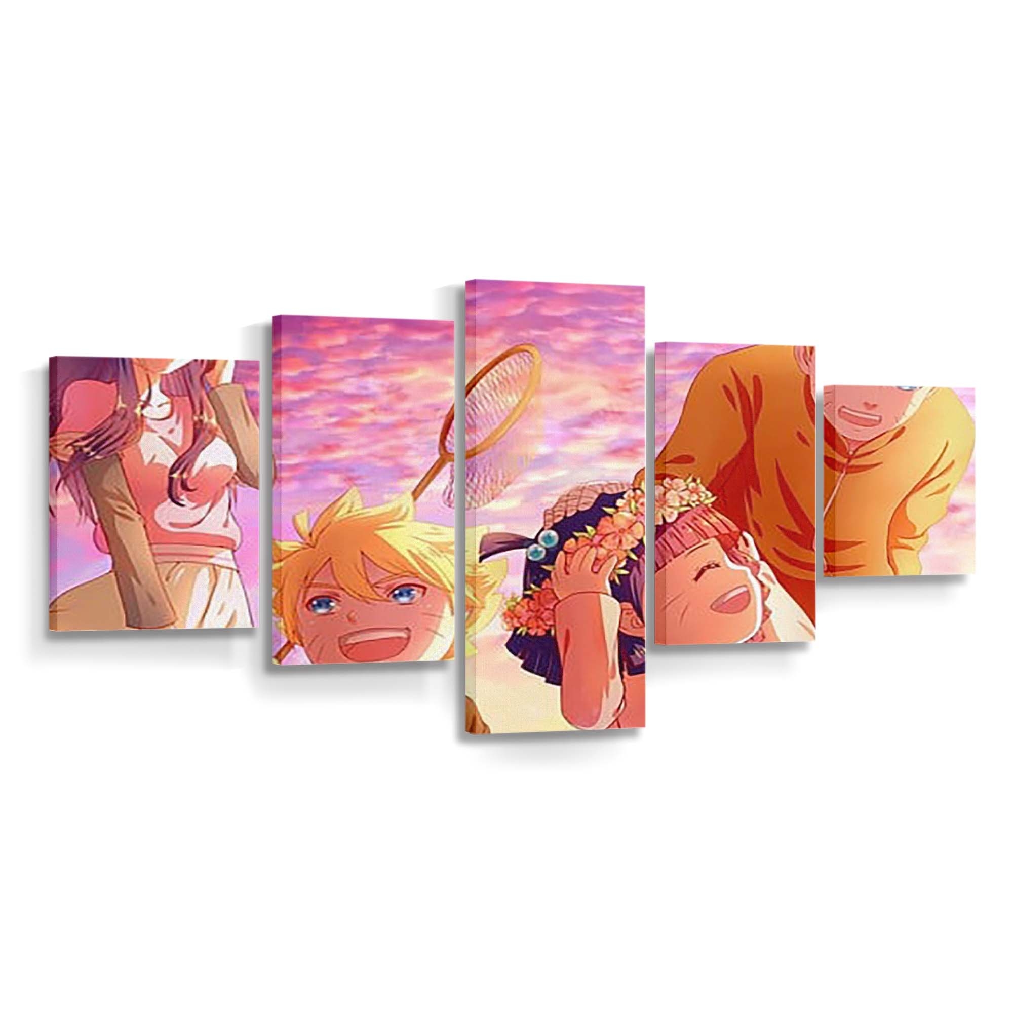 Uzumaki Naruto Hyuuga Hinata Uzumaki Boruto Sunset Purple Clouds Sky Naruto - Anime Wandbild - Leinwandbild th uzumaki naruto hyuuga hinata uzumaki boruto sunset purple clouds sky hd naruto