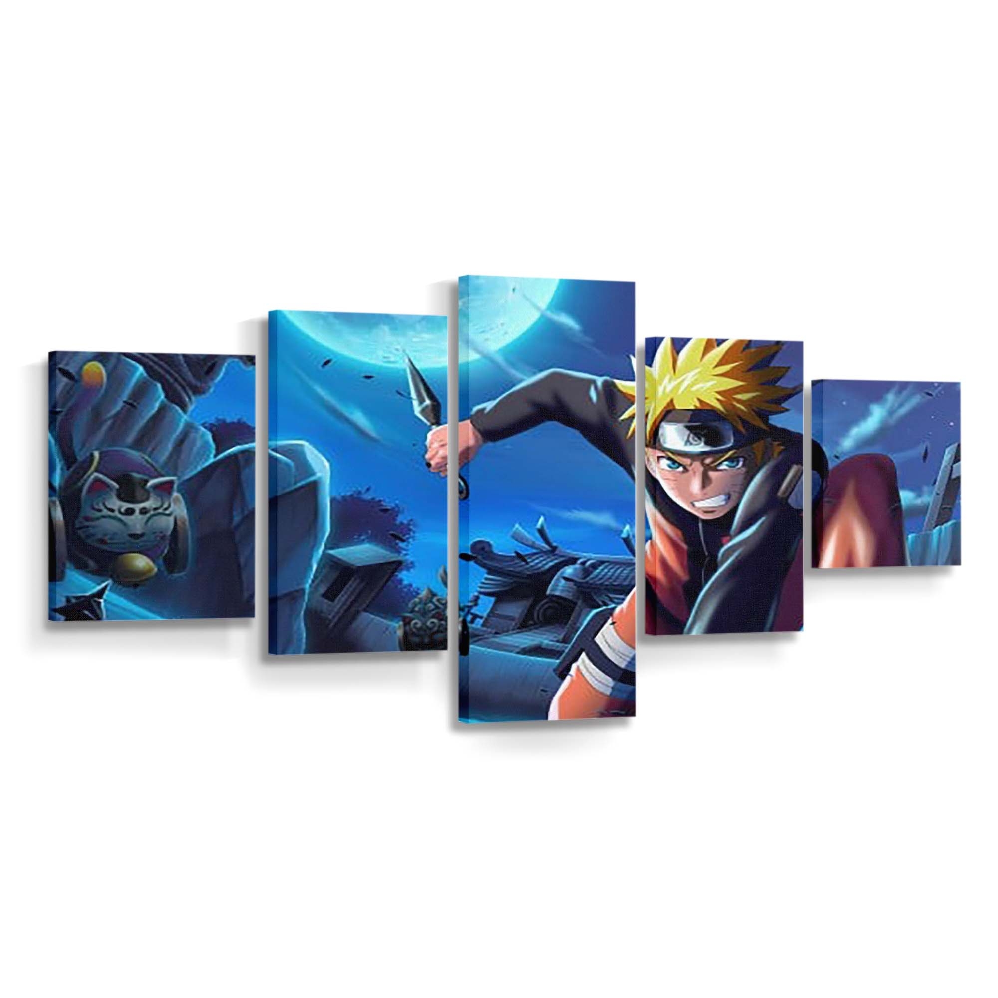 Yellow Hair Naruto Uzumaki Action Power Naruto - Anime Wandbild - Leinwandbild th yellow hair naruto uzumaki action power 4k hd naruto