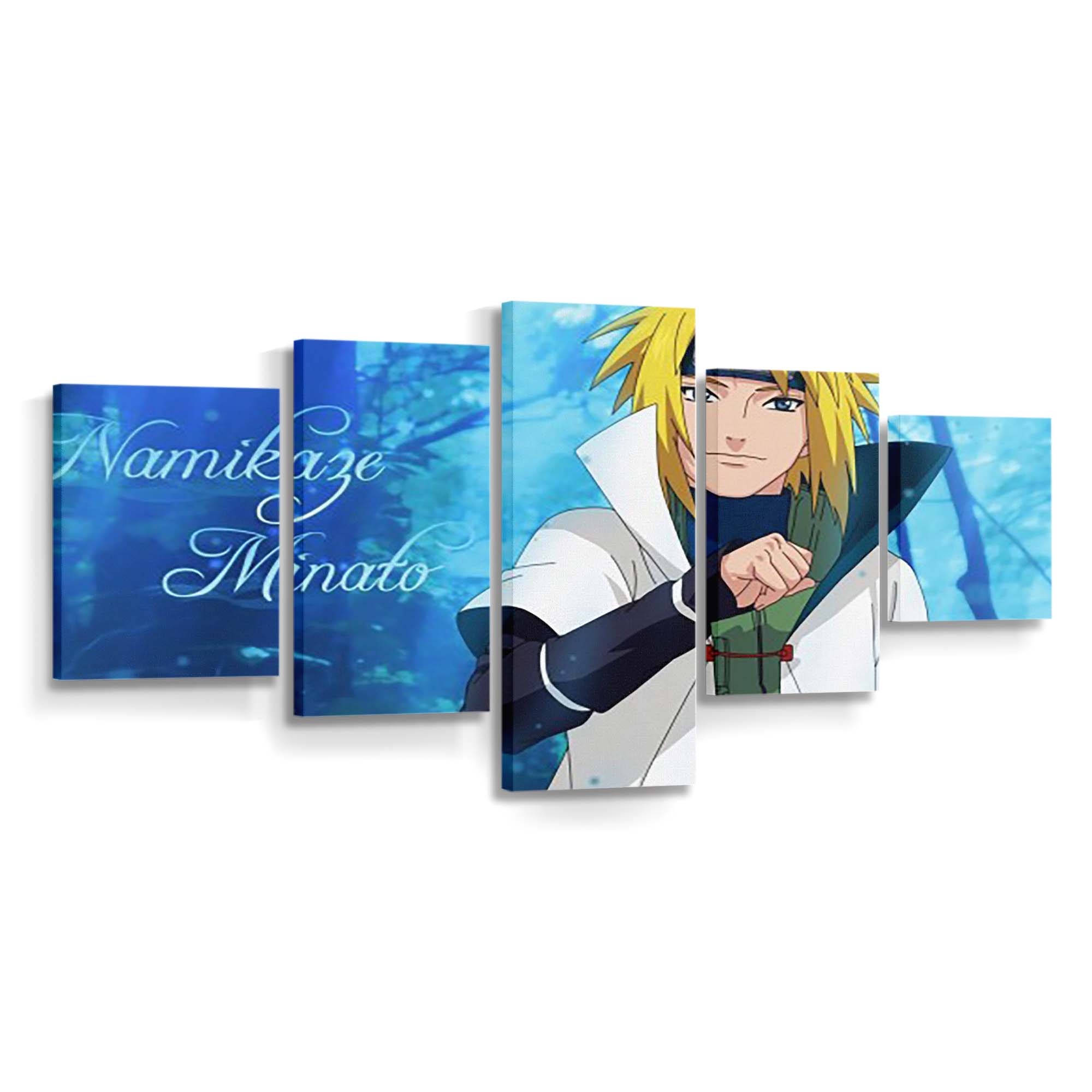 Yondaime Hokage Minato Namikaze Naruto Blue Minato - Anime Wandbild - Leinwandbild th yondaime hokage minato namikaze naruto blue background hd minato
