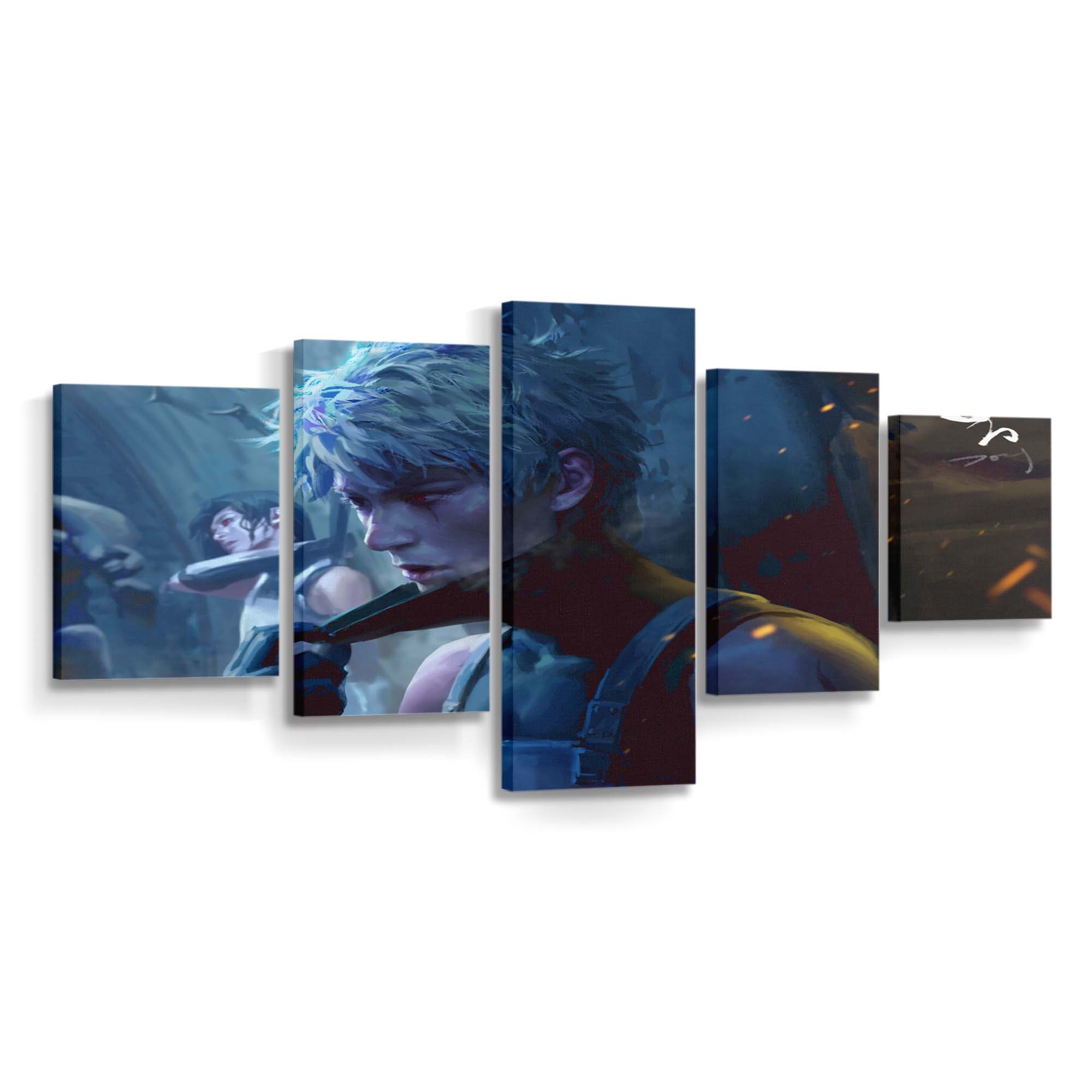 Uchiha Itachi Naruto Anime Hatake Kakashi Sharingan Dong Zhiwei Scar On Eye - Anime Wandbild - Leinwandbild uchiha itachinaruto animehatake kakashisharingandong zhiweiscar on eye