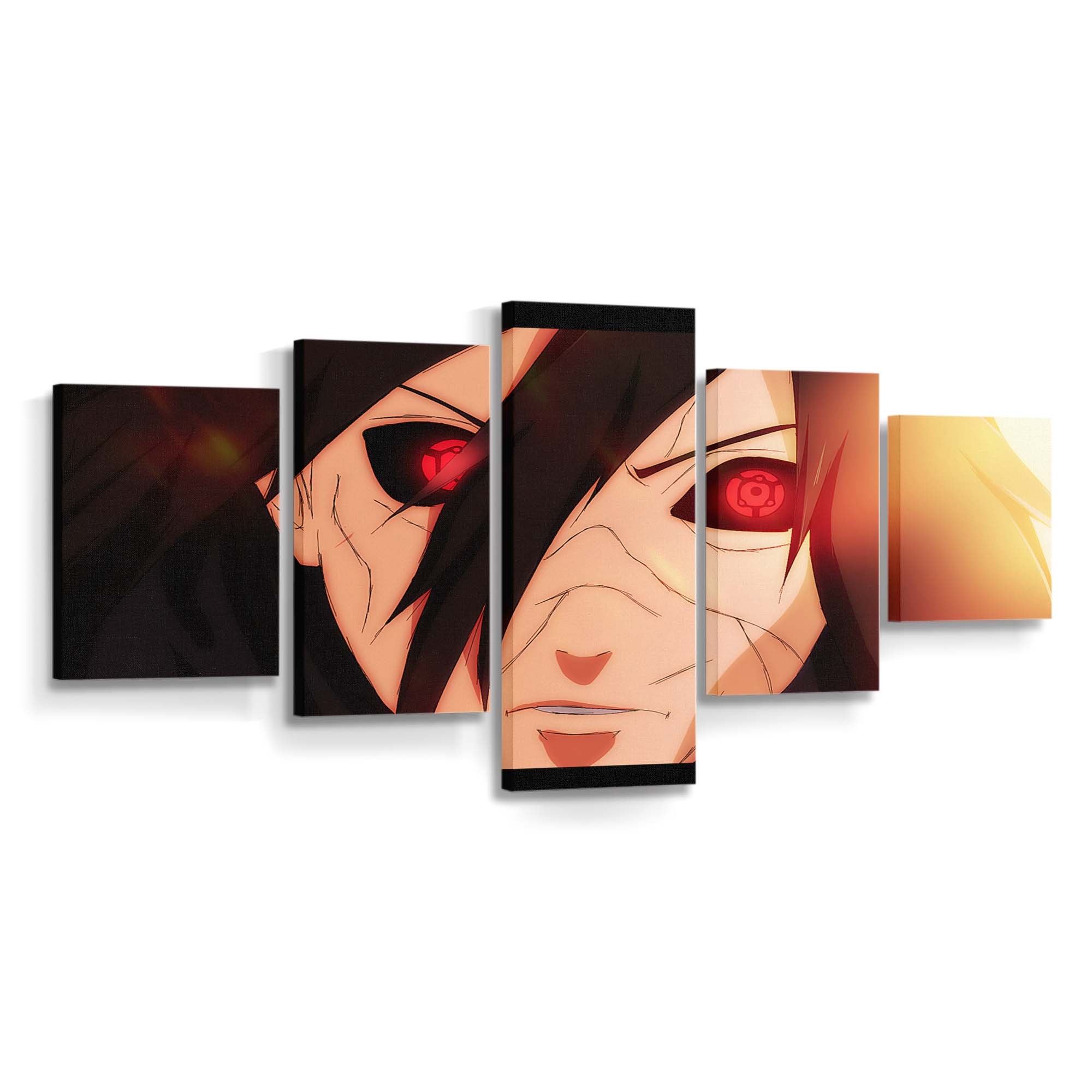Uchiha Madara Rinnegan Naruto Shippuden - Anime Wandbild - Leinwandbild uchiha madararinnegannaruto shippuden