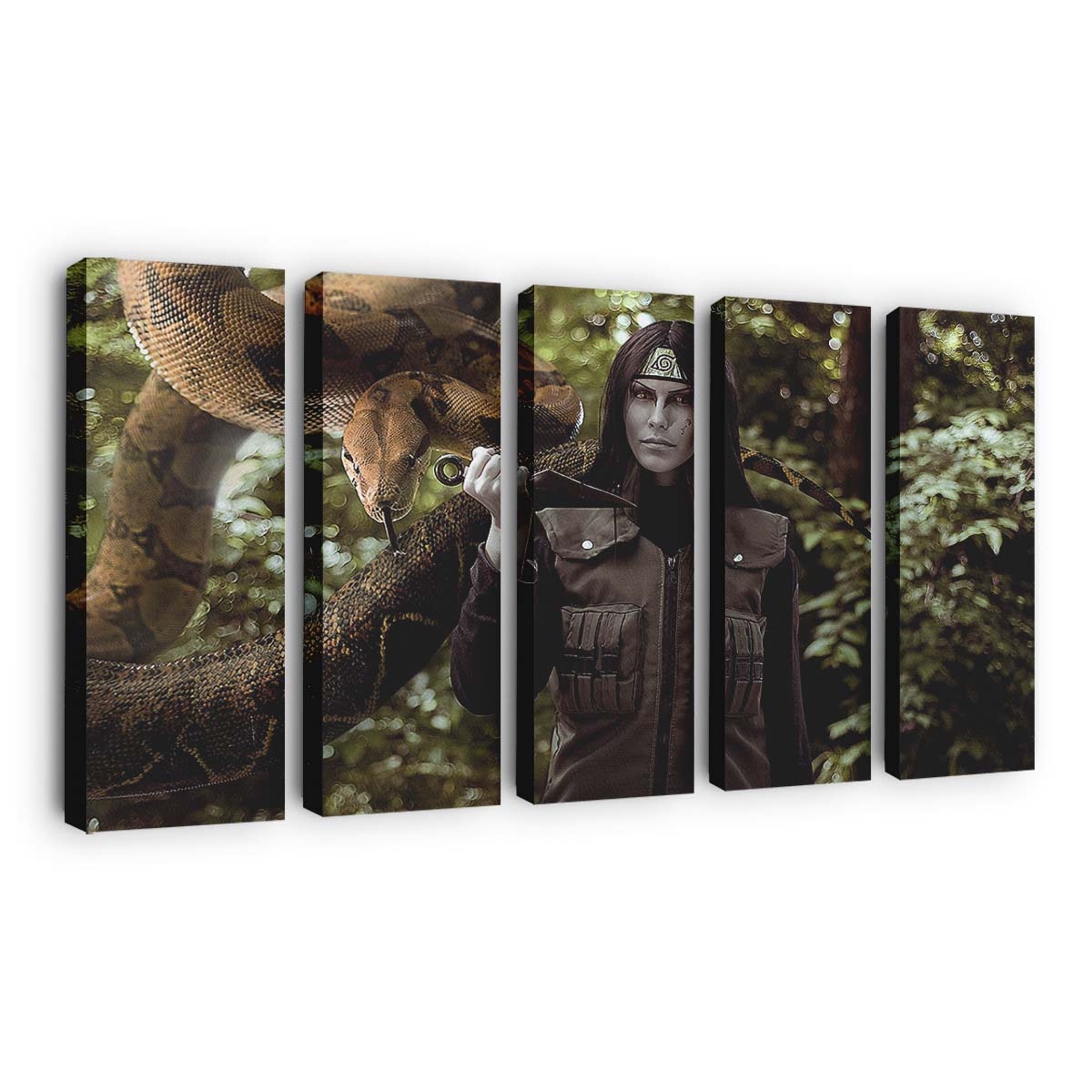 Animals Cosplay Forest Leaves Manga - Anime Wandbild - Leinwandbild 1280x800