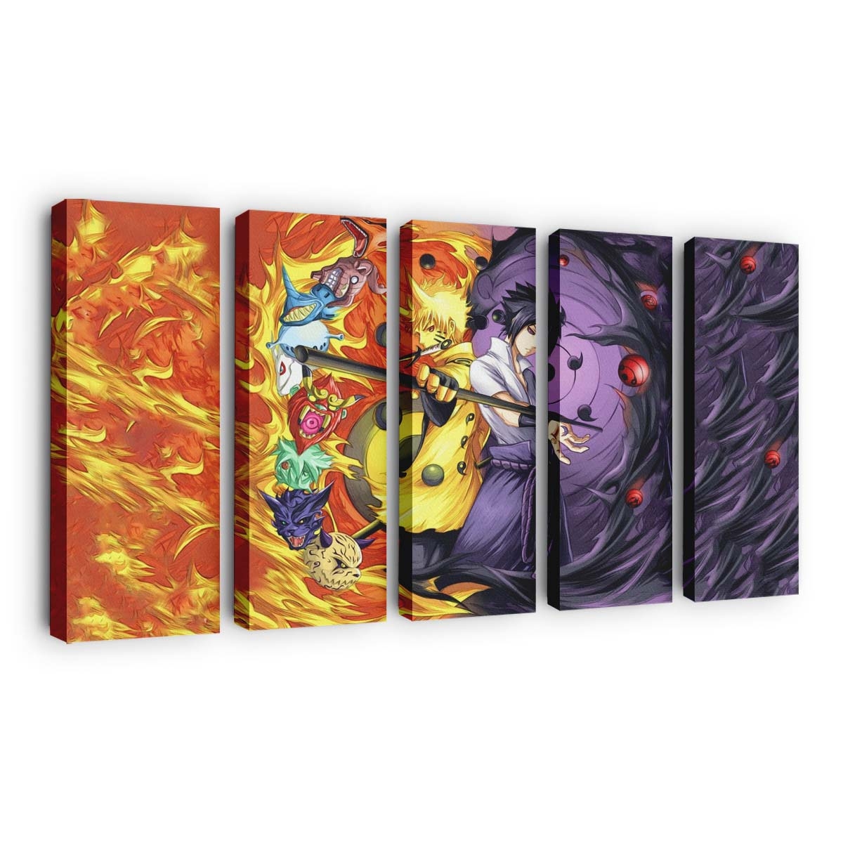 Anime Boys Naruto Shippuuden Bijuu Fire Manga - Anime Wandbild - Leinwandbild 1920x1080 pxanime boysnaruto shippuudenbijuufiremanga