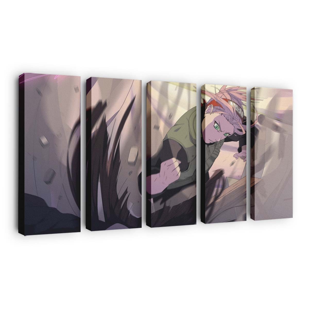 Anime Girls Fighting Green Eyes Haruno Sakura Kunoichi - Anime Wandbild - Leinwandbild 1920x1080 pxanime girlsfightinggreen eyesharuno sakurakunoichi