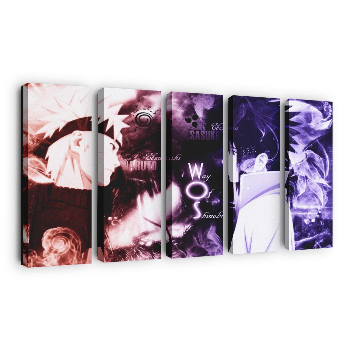 Naruto Shippuuden Uzumaki Naruto Uchiha Sasuke - Anime Wandbild - Leinwandbild 1920x1080 pxnaruto shippuudenuzumaki narutouchiha sasuke