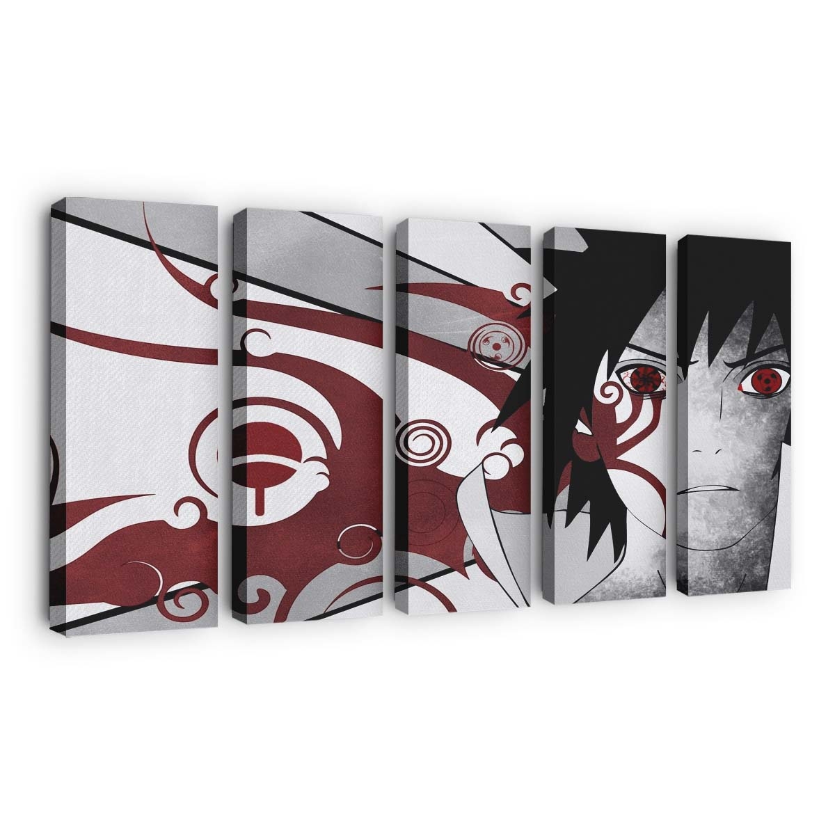 Anime Naruto Shippuuden Selective Coloring Sharingan Uchiha Sasuke - Anime Wandbild - Leinwandbild 1920x1200 pxanimenaruto shippuudenselective coloringsharinganuchiha sasuke