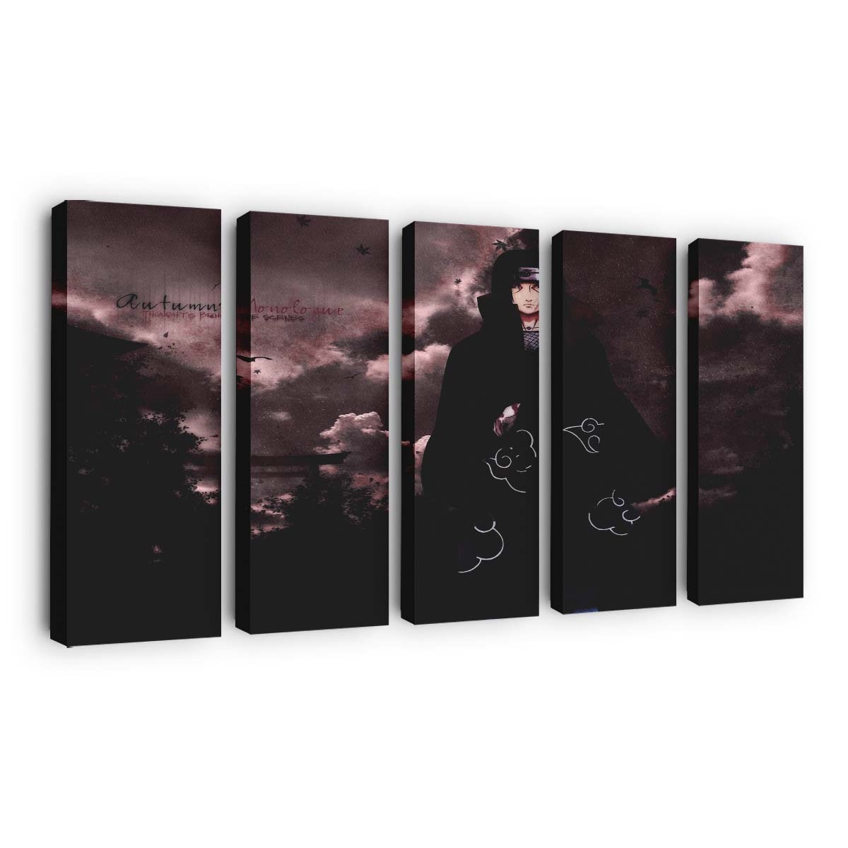 Akatsuki Naruto Shippuuden Clouds Uchiha Itachi - Anime Wandbild - Leinwandbild akatsukinaruto shippuuden1600x1200 pxcloudsuchiha itachi