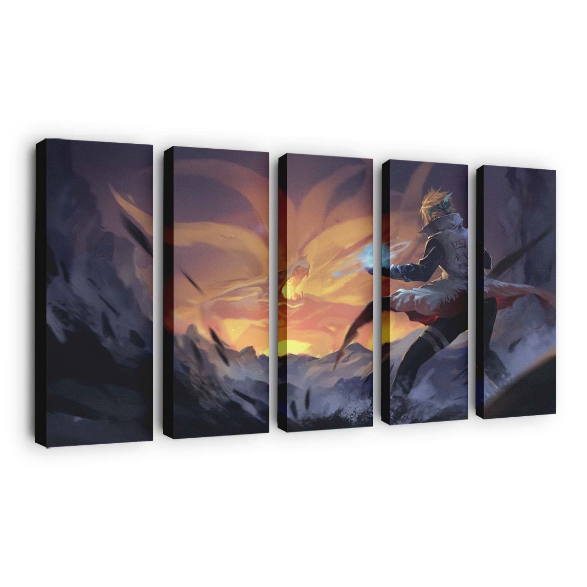 Anime Boys Naruto Anime Namikaze Minato Kurama Digital Digital Art - Anime Wandbild - Leinwandbild anime boysnaruto animenamikaze minatokuramadigitaldigital art