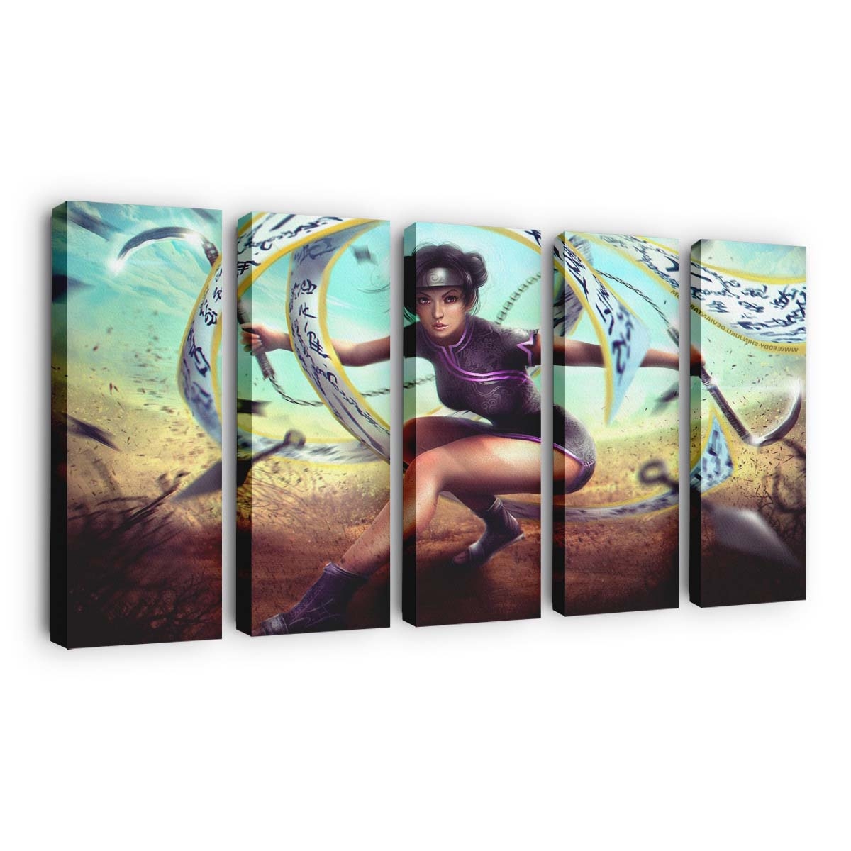 Anime Girls Kunoichi Naruto Shippuuden Realistic - Anime Wandbild - Leinwandbild anime1920x1080 pxanime girlskunoichinaruto shippuudenrealistic