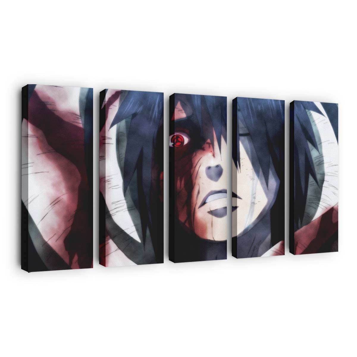 Anime Boys Naruto Shippuuden Sharingan Comics Uchiha Obito - Anime Wandbild - Leinwandbild animeanime boysnaruto shippuudensharingancomicsuchiha obito