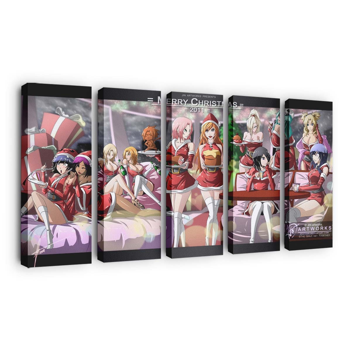 Anime Girls Naruto Shippuuden Hyuuga Hinata Crossover Haruno Sakura - Anime Wandbild - Leinwandbild animeanime girlsnaruto shippuudenhyuuga hinatacrossoverharuno sakura