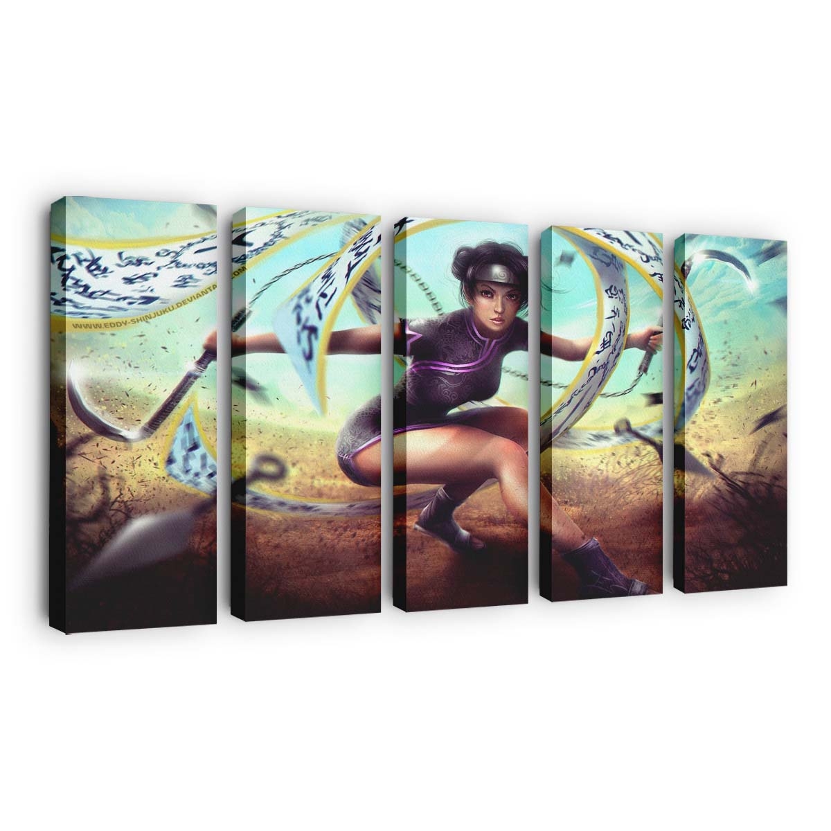 Anime Girls Naruto Shippuuden Mythology Realistic - Anime Wandbild - Leinwandbild animeanime girlsphotographynaruto shippuudenmythologyrealistic