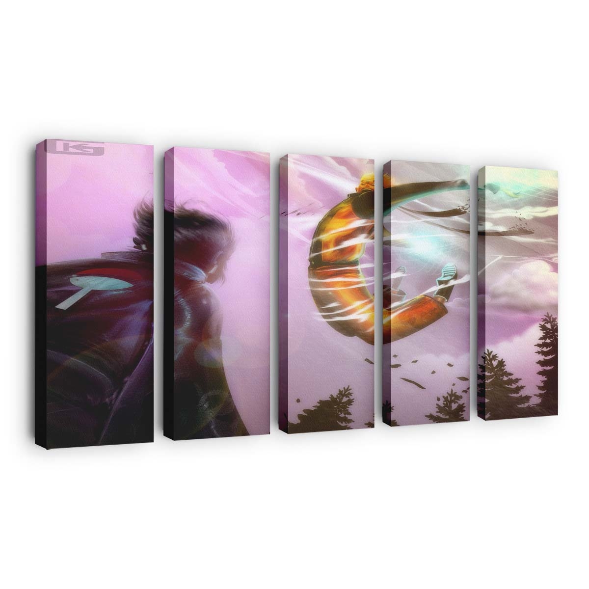 Anime Art Man Naruto Color Flower - Anime Wandbild - Leinwandbild animeartmannarutocolorflower