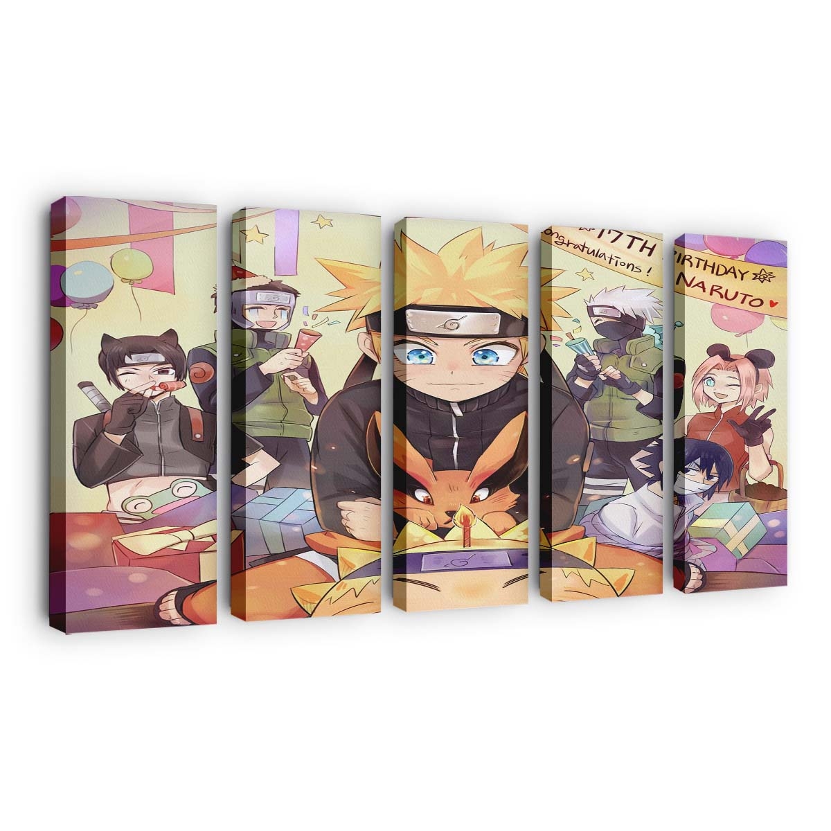 Naruto Ninja Sturm – Kraft Der Elemente - Anime Wandbild - Leinwandbild animeartworkgamemanganaruto2000x1900