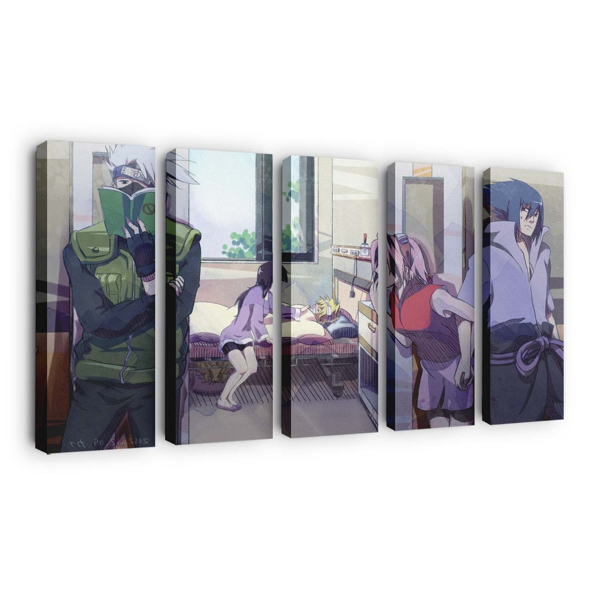 Anime Artwork Hatake Kakashi Naruto Shippuuden Anime Girls Purple - Anime Wandbild - Leinwandbild animeartworkhatake kakashinaruto shippuudenanime girlspurple