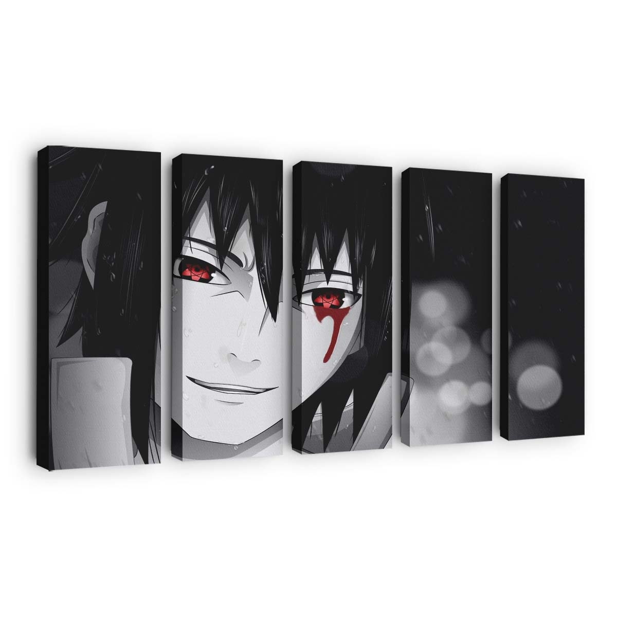 Anime Bokeh Naruto Shippuuden Selective Coloring Blood - Anime Wandbild - Leinwandbild animebokehnaruto shippuudenselective coloring2560x1562