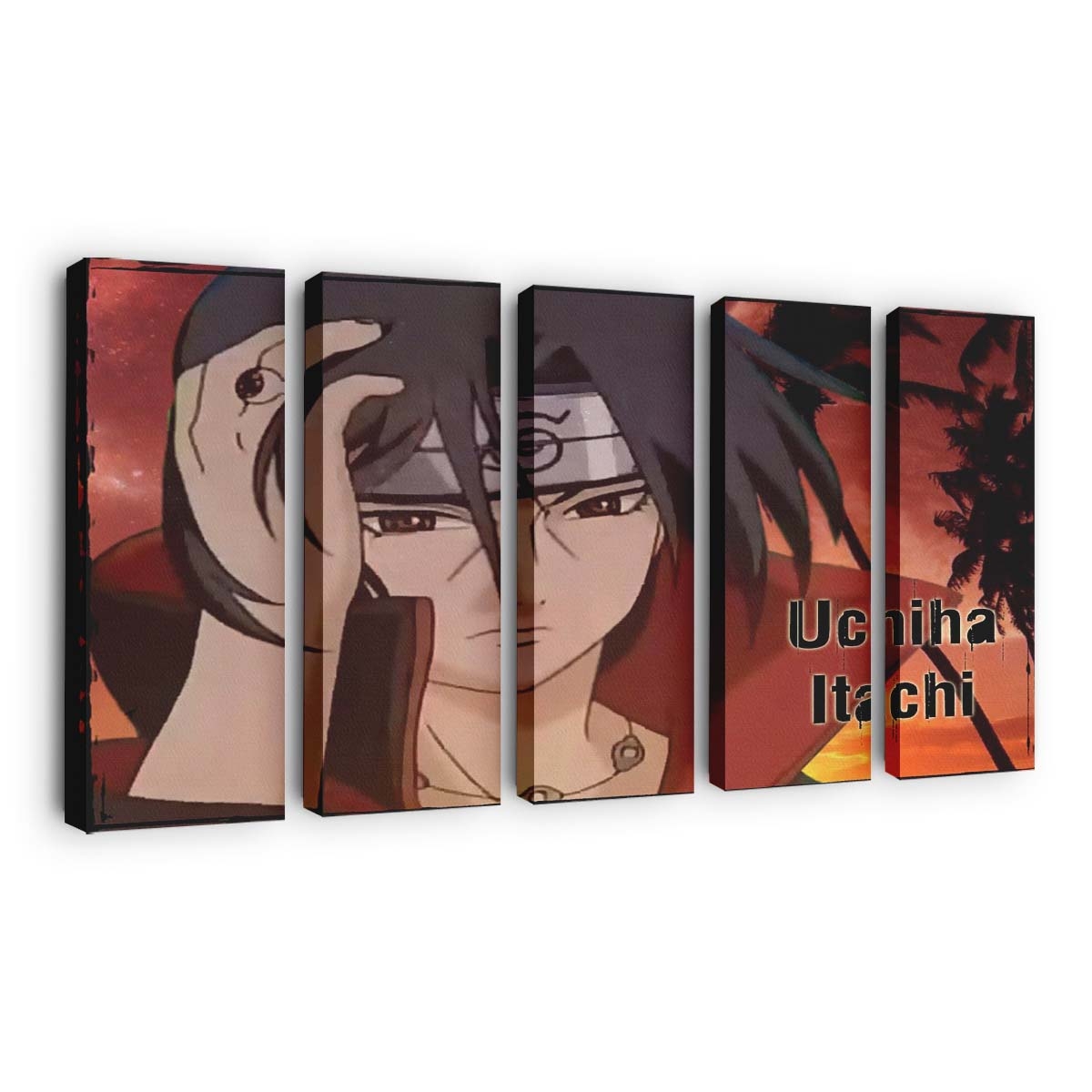 Anime Cartoon Naruto Shippuuden Comics Akatsuki Uchiha Itachi - Anime Wandbild - Leinwandbild animecartoonnaruto shippuudencomicsakatsukiuchiha itachi