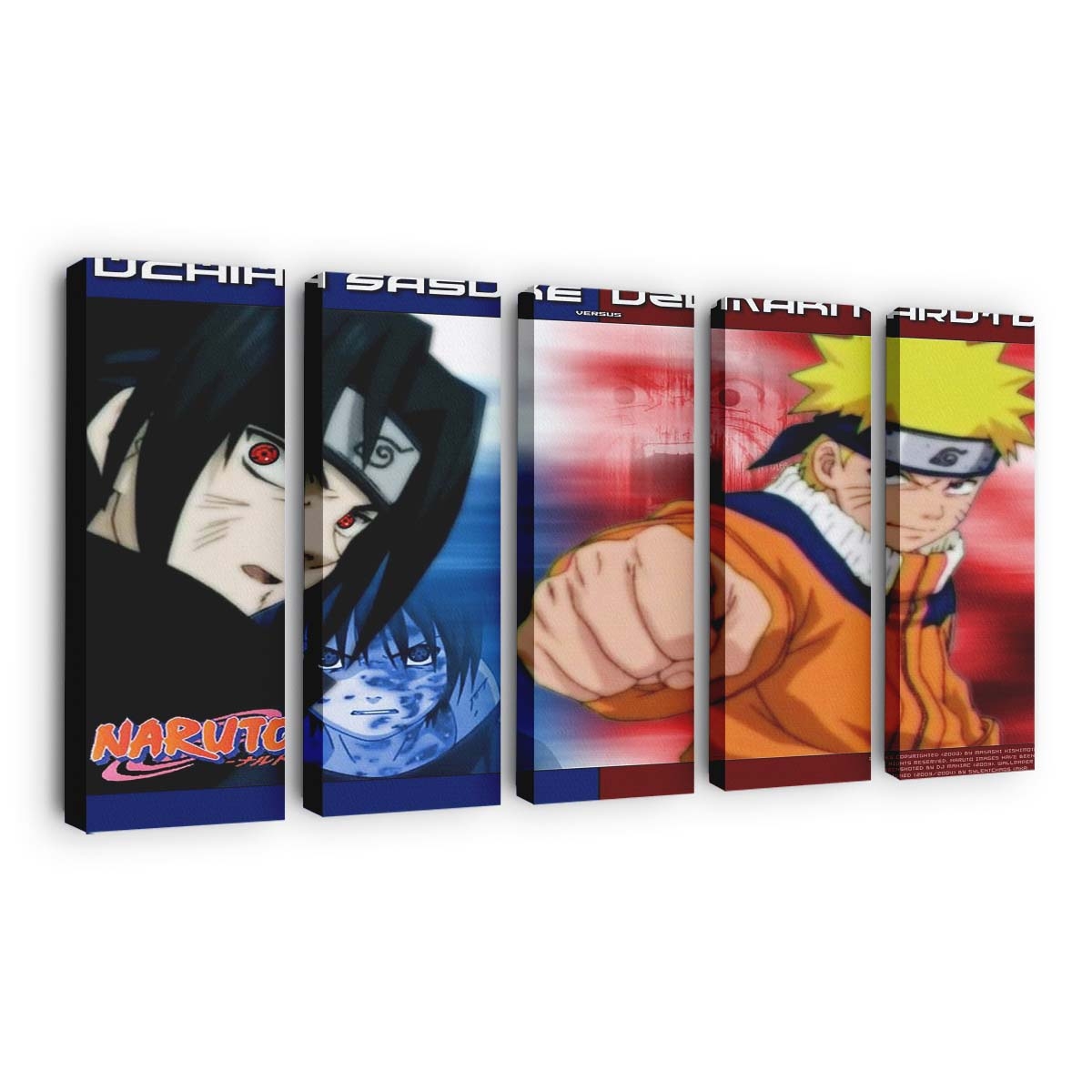 Anime Cartoon Naruto Shippuuden Uzumaki Naruto Uchiha Sasuke Comics - Anime Wandbild - Leinwandbild animecartoonnaruto shippuudenuzumaki narutouchiha sasukecomics