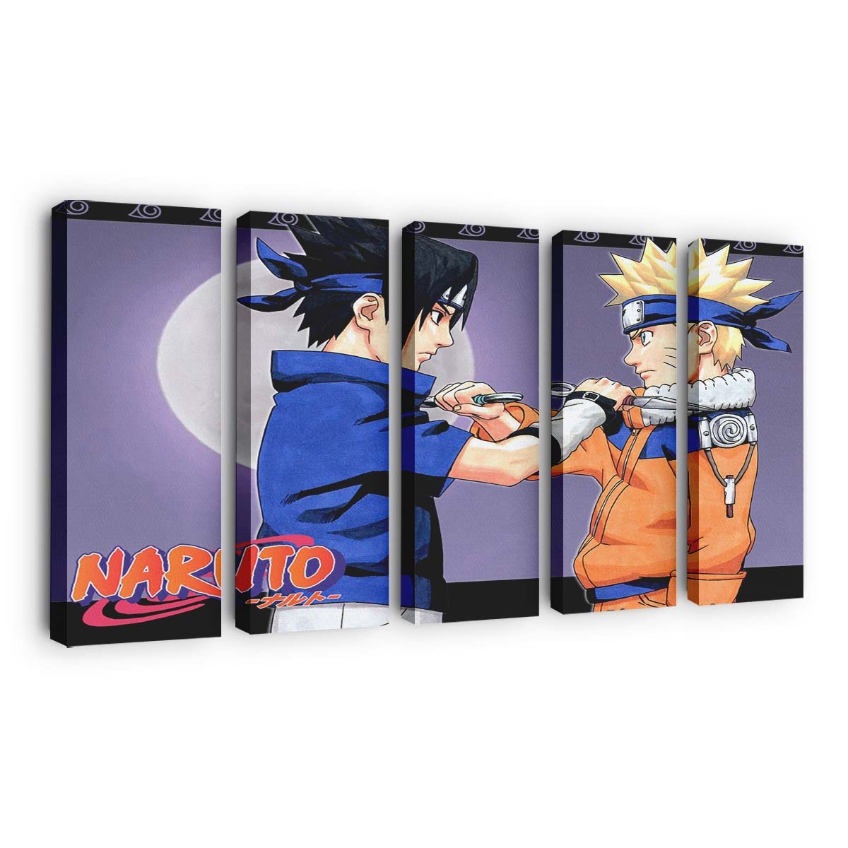 Anime Cartoon Naruto Shippuuden Uzumaki Naruto Uchiha Sasuke Comics - Anime Wandbild - Leinwandbild animecartoonnaruto shippuudenuzumaki narutouchiha sasukecomics 0001