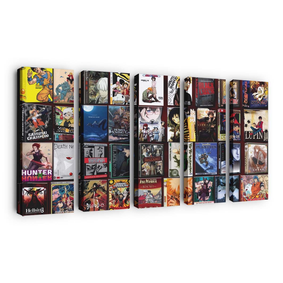 Anime Code Geass Naruto Shippuuden Hellsing Spirited Away Soul Eater - Anime Wandbild - Leinwandbild animecode geassnaruto shippuudenhellsingspirited awaysoul eater