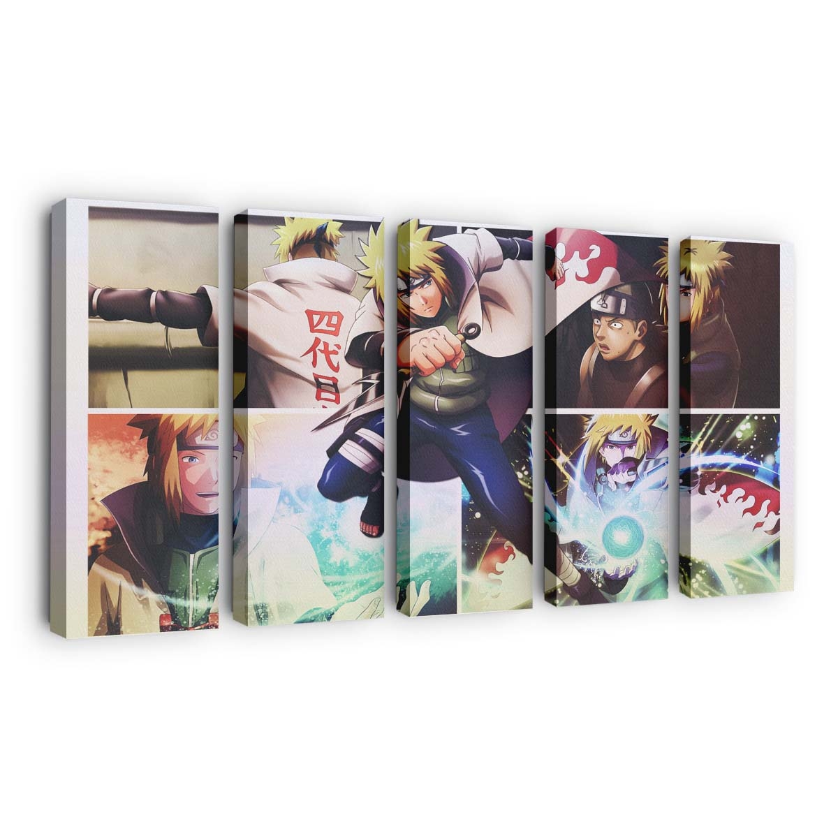 Anime Collage Dinocozero Anime Boys Naruto Anime Namikaze Minato - Anime Wandbild - Leinwandbild animecollagedinocozeroanime boysnaruto animenamikaze minato