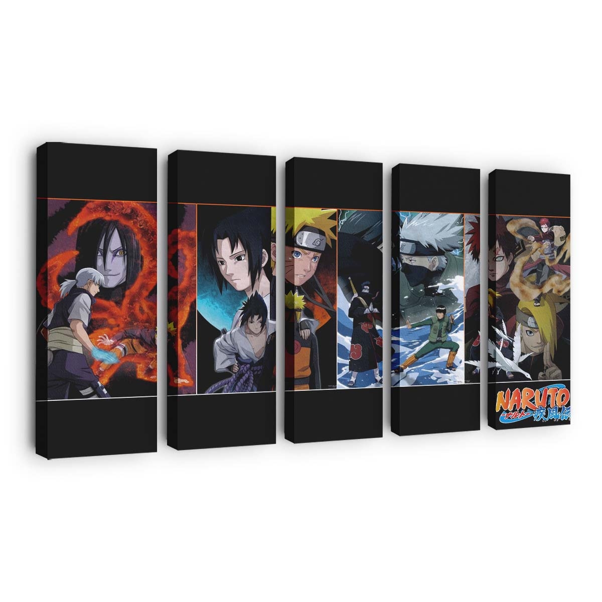 Anime Hatake Kakashi Naruto Shippuuden Uzumaki Naruto Uchiha Sasuke Comics - Anime Wandbild - Leinwandbild animehatake kakashinaruto shippuudenuzumaki narutouchiha sasukecomics