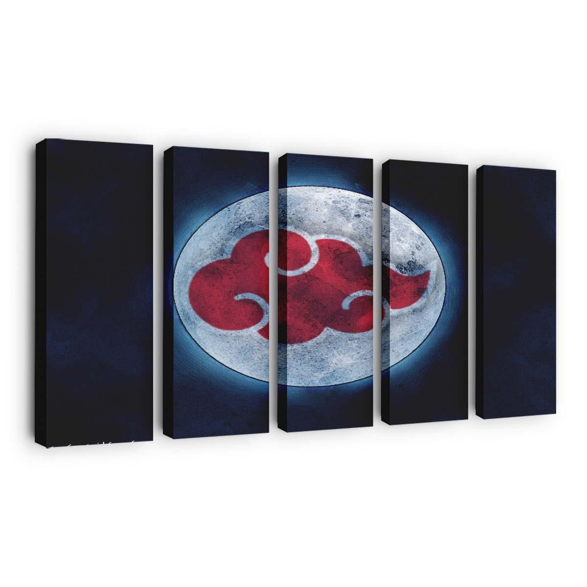 Anime Love Red Naruto Shippuuden Circle Akatsuki - Anime Wandbild - Leinwandbild animeloverednaruto shippuudencircleakatsuki