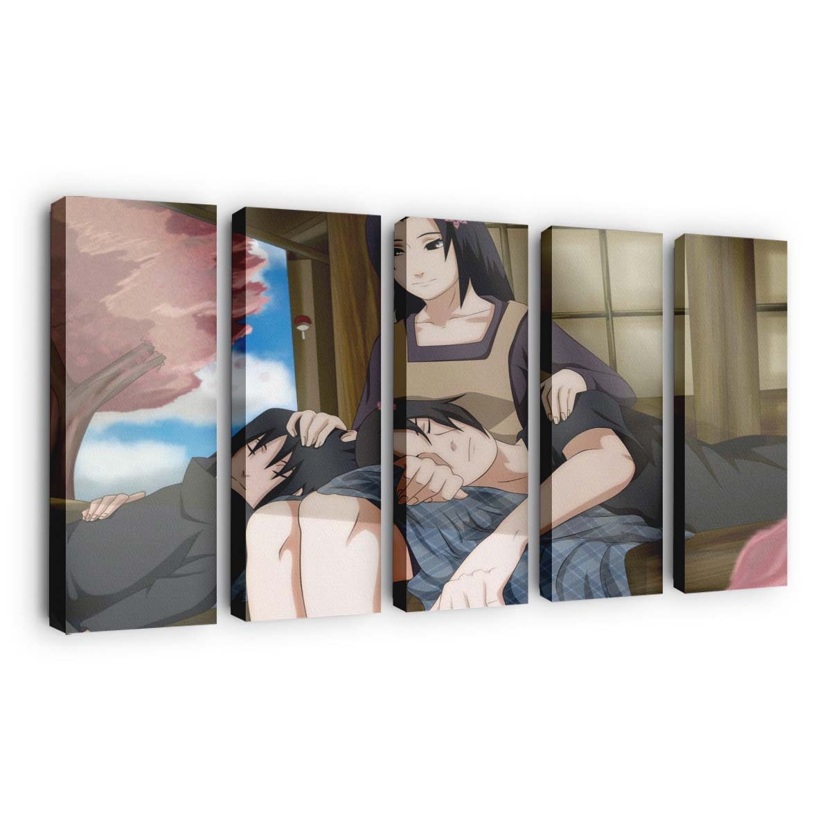 Anime Manga Cartoon Black Hair Naruto Shippuuden Uchiha Sasuke - Anime Wandbild - Leinwandbild animemangacartoonblack hairnaruto shippuudenuchiha sasuke