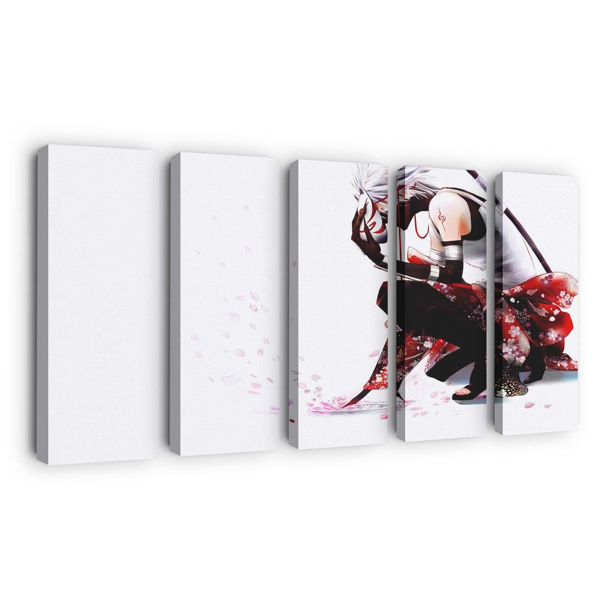 Anime Manga Cartoon Hatake Kakashi Sports Mask - Anime Wandbild - Leinwandbild animemangacartoonhatake kakashisportsmask